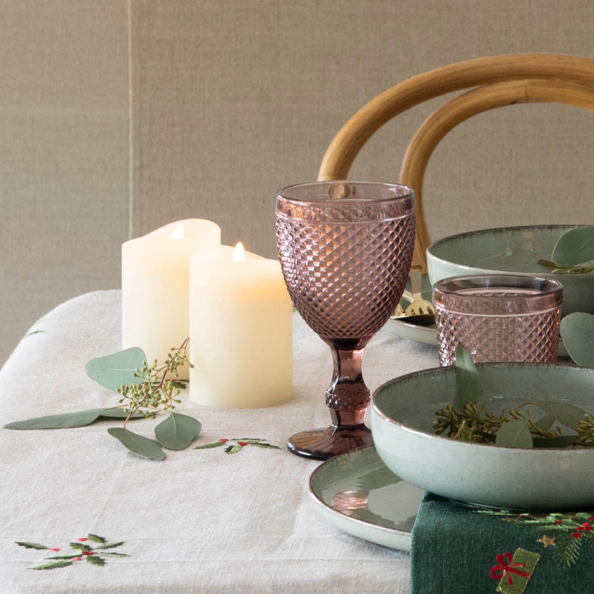 Copa cristal rosa Diamante 28cl