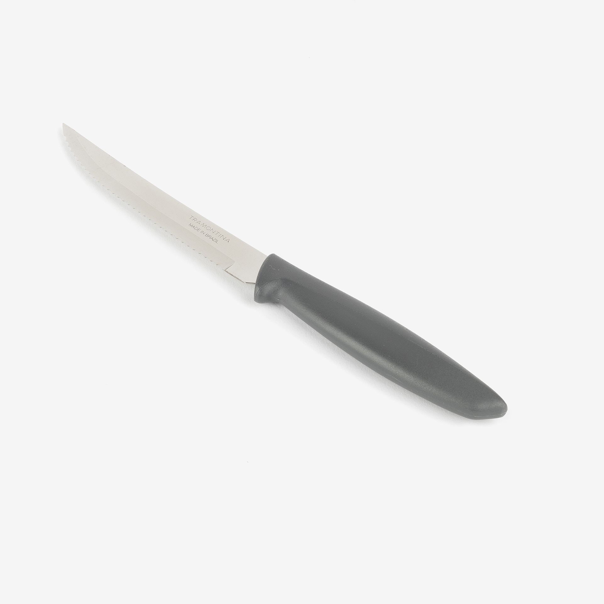 Cuchillo de mesa para carne de acero inoxidable gris Plenus