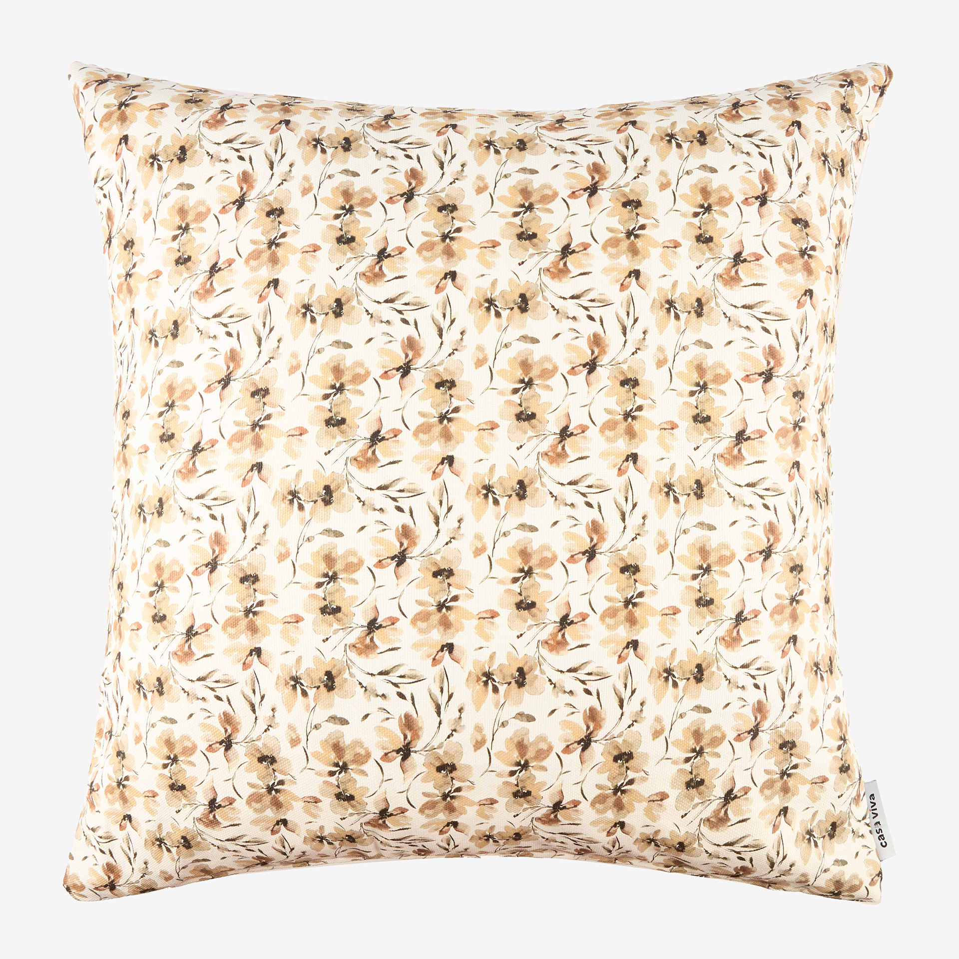 Funda de cojÍn de algodón taupe Durian 45x45cm