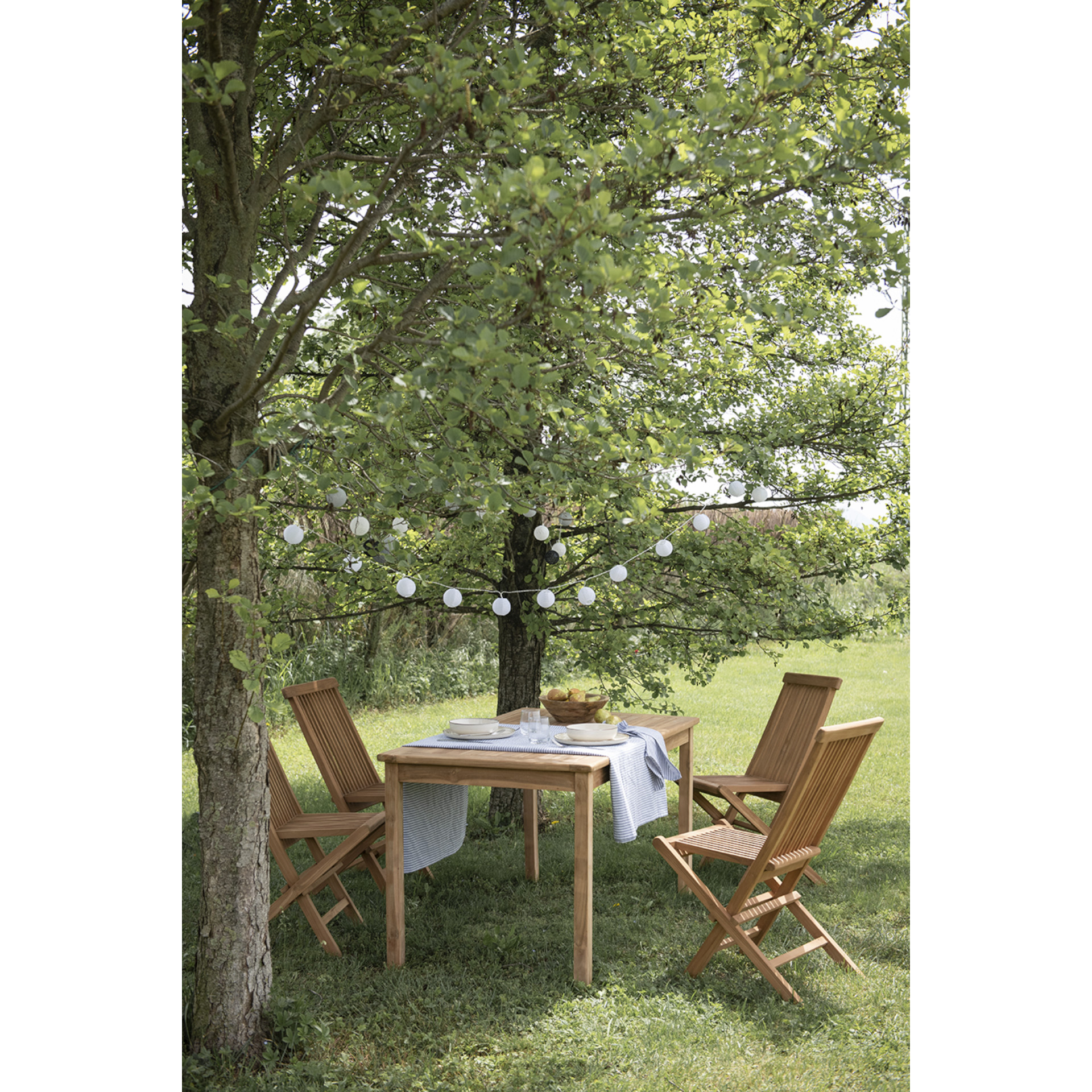 Mesa de jard&iacute;n de madera de teca Azores 140x80cm