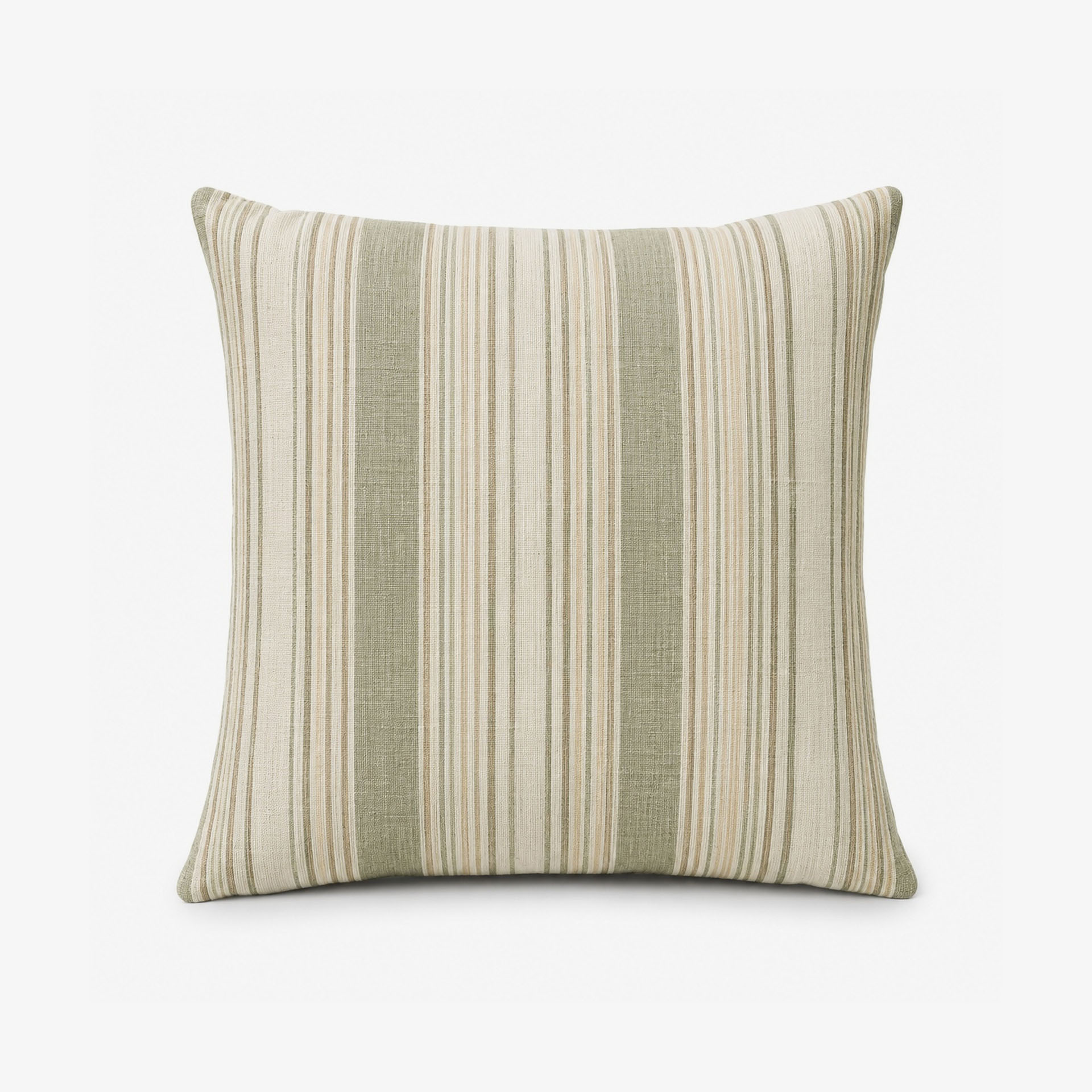 Funda de coj&iacute;n reversible verde de algod&oacute;n y poli&eacute;ster Sira 45x45cm