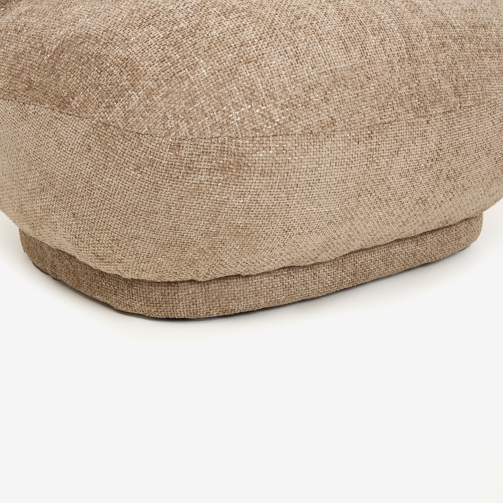 Butaca de algodón marrón Aicha 85x82x77cm Clau&Chloe