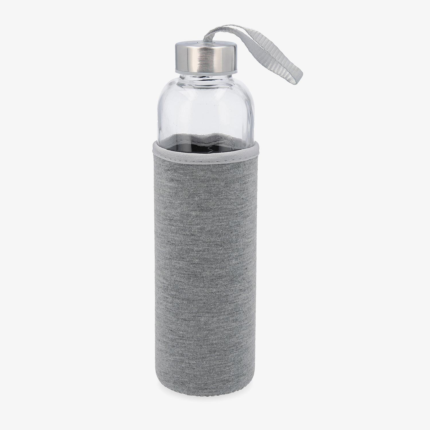 Botella con funda gris de cristal Temel 60cl