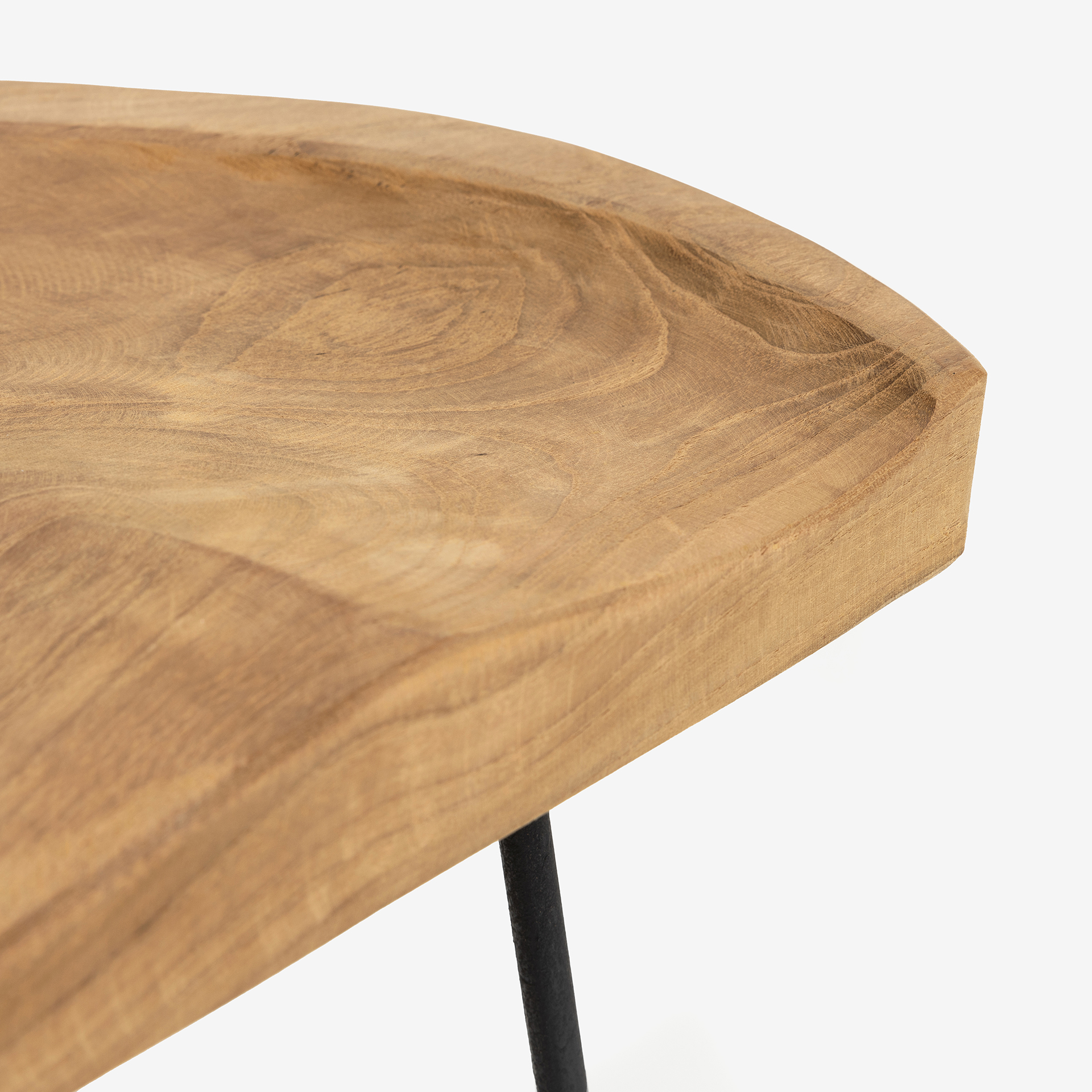 Taburete alto de madera y metal 40x32x81cm