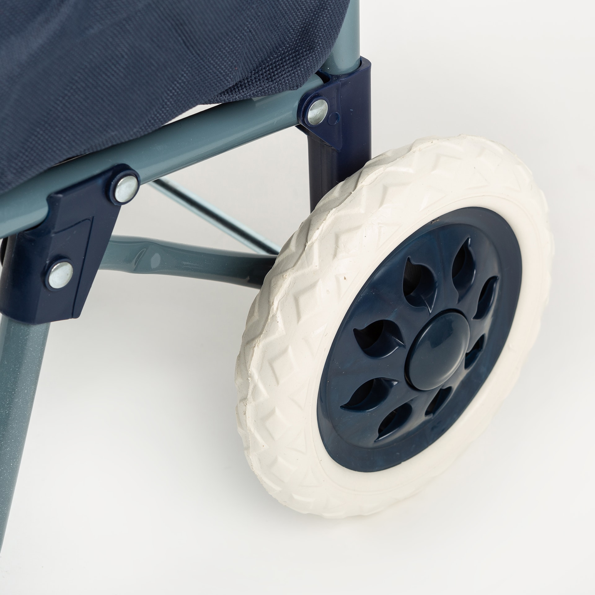 Carro de compra poli&eacute;ster azul Hoko 95cm