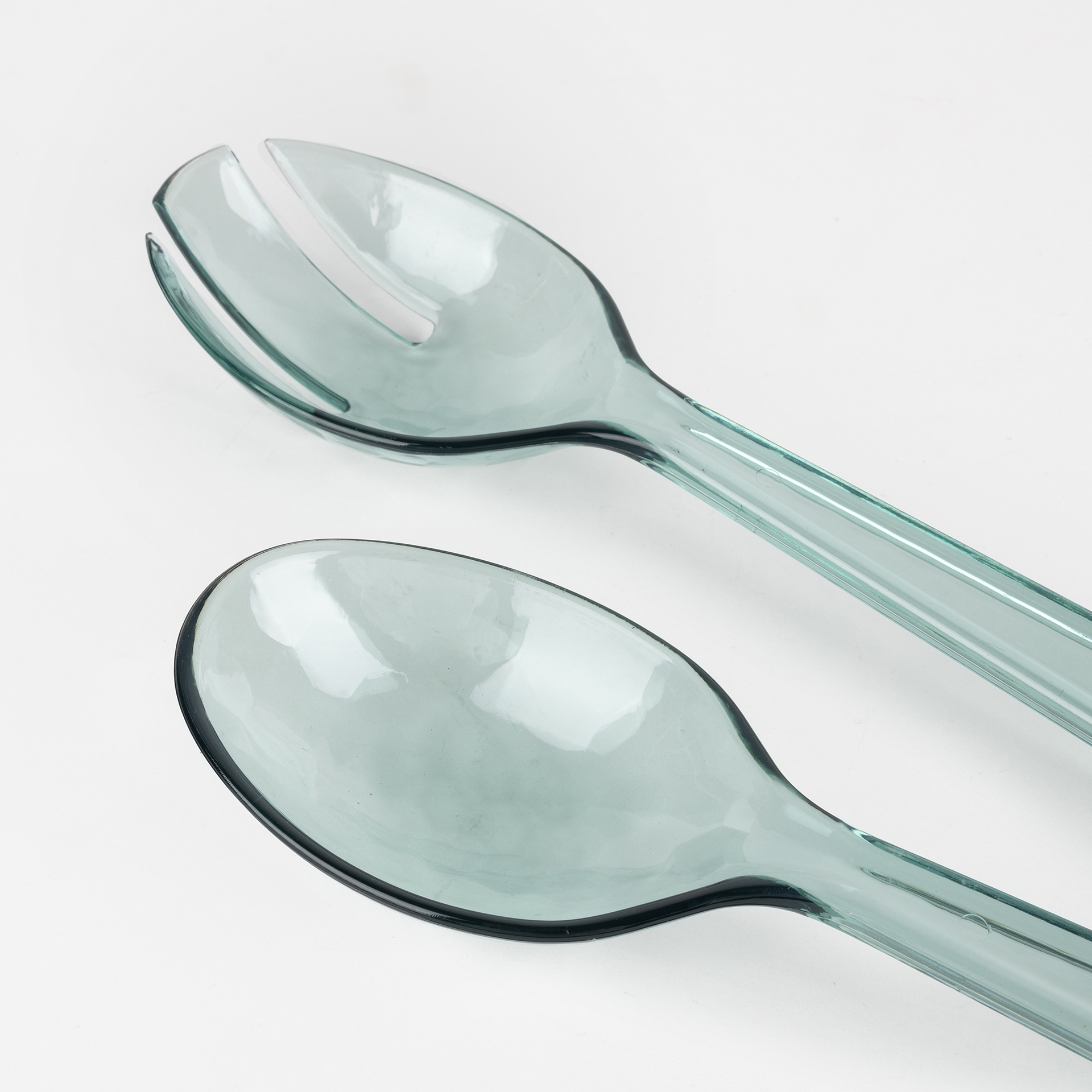 Conjunto de dos cubiertos de plástico para ensalada Bernit