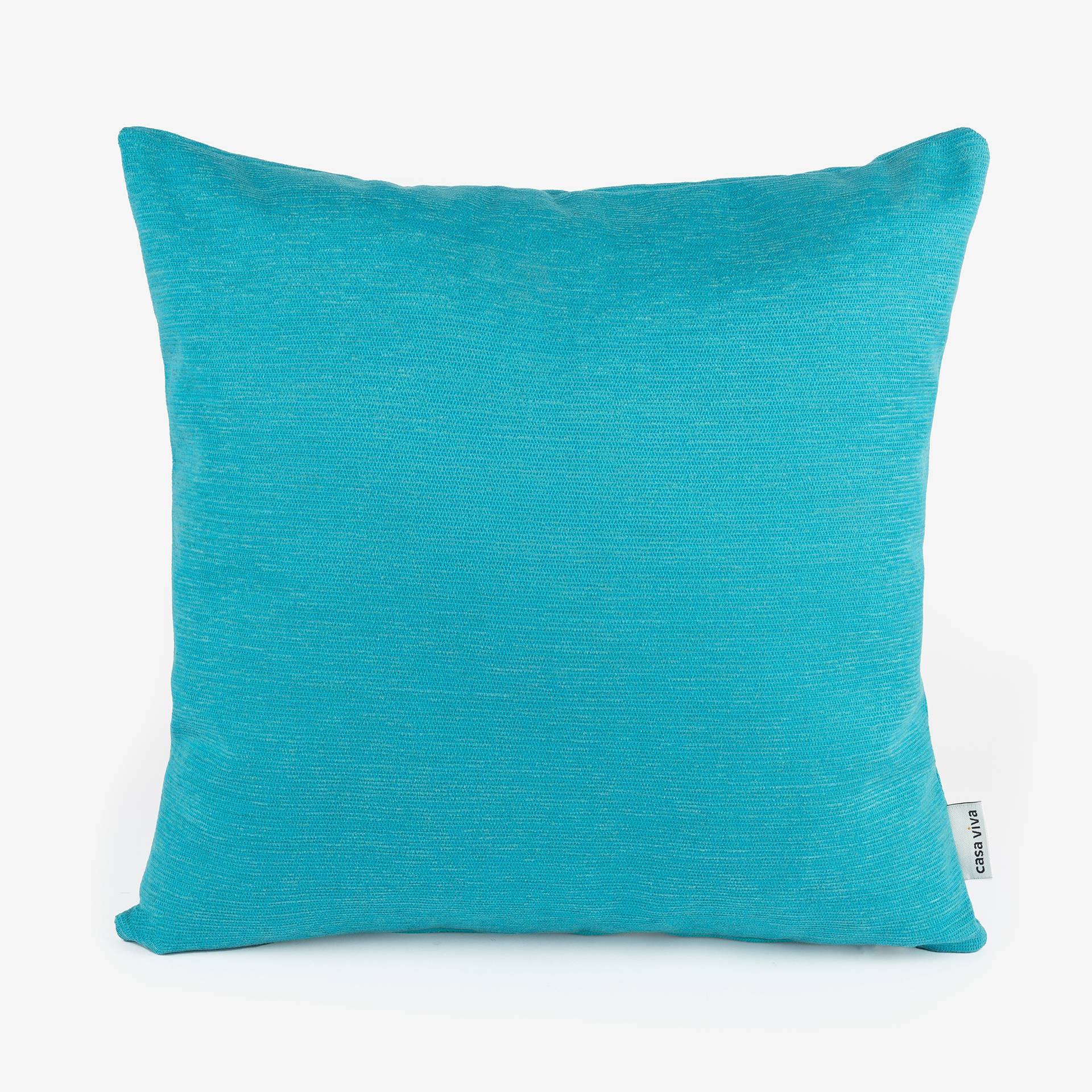 Funda de coj&iacute;n exterior de algod&oacute;n reciclado celeste Siman 45x45cm