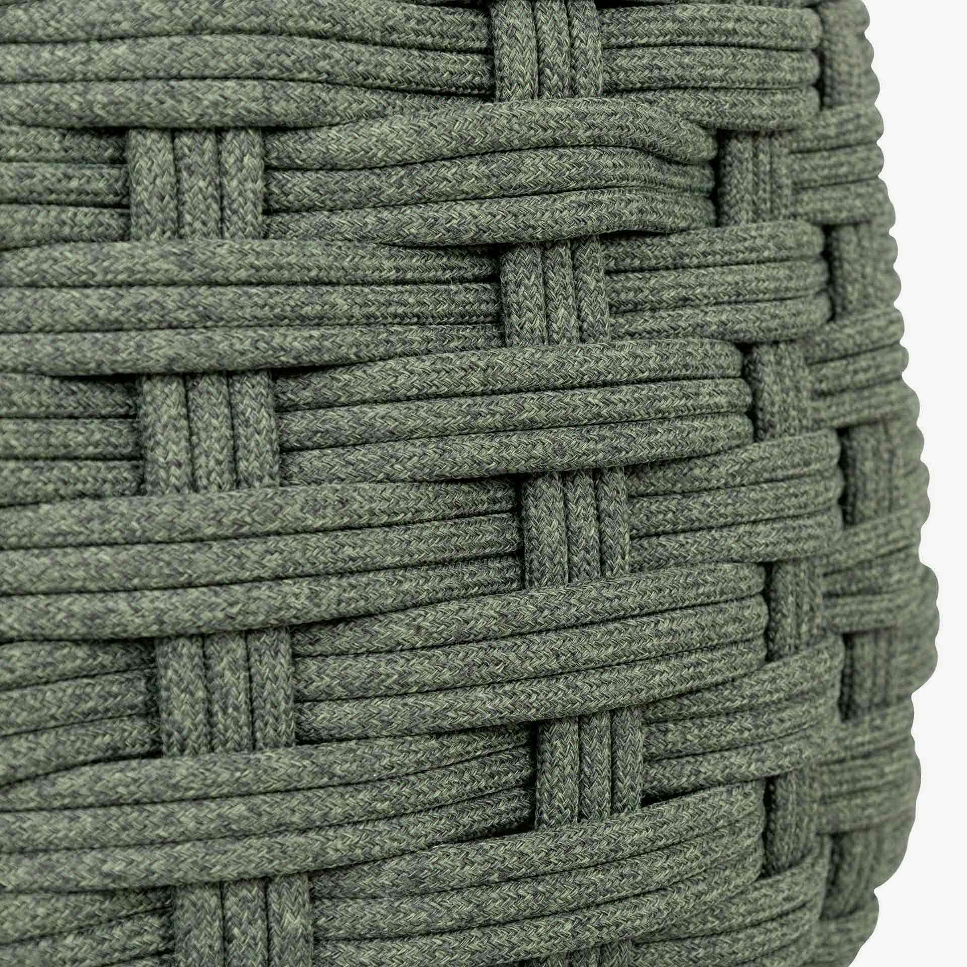 Puff de jard&iacute;n de aluminio verde Obira &Oslash;49x38cm