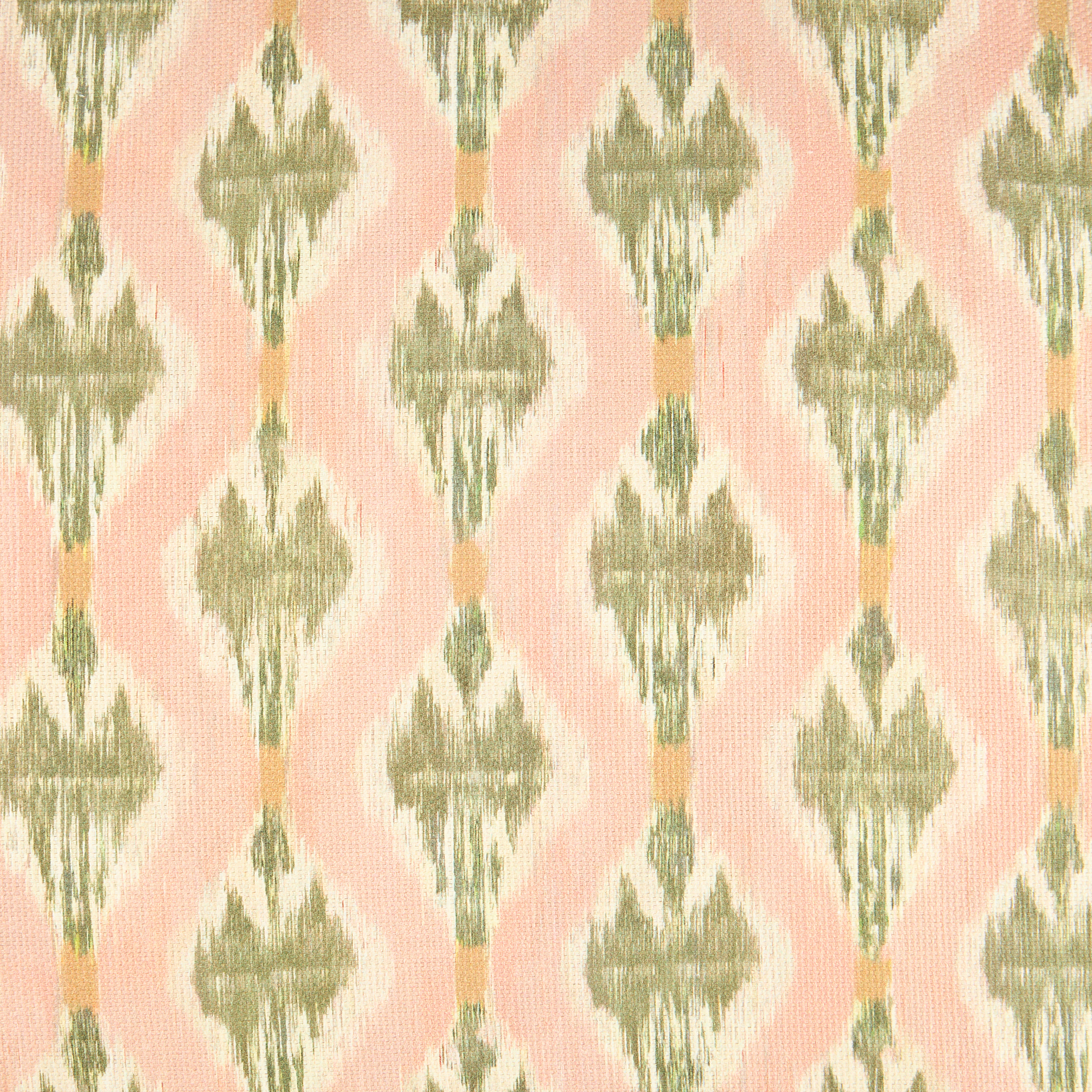 Funda de cojín de algodón rosa claro Ikat 45x45cm