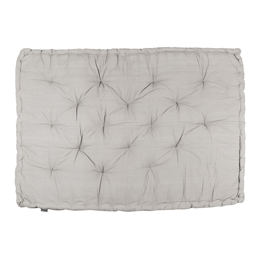 Cojín con base gris 122x85x10cm