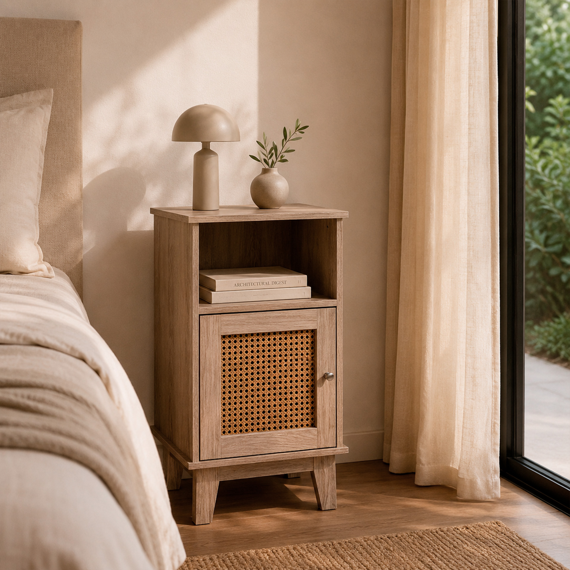 Mueble auxiliar con rejilla y puerta Dante