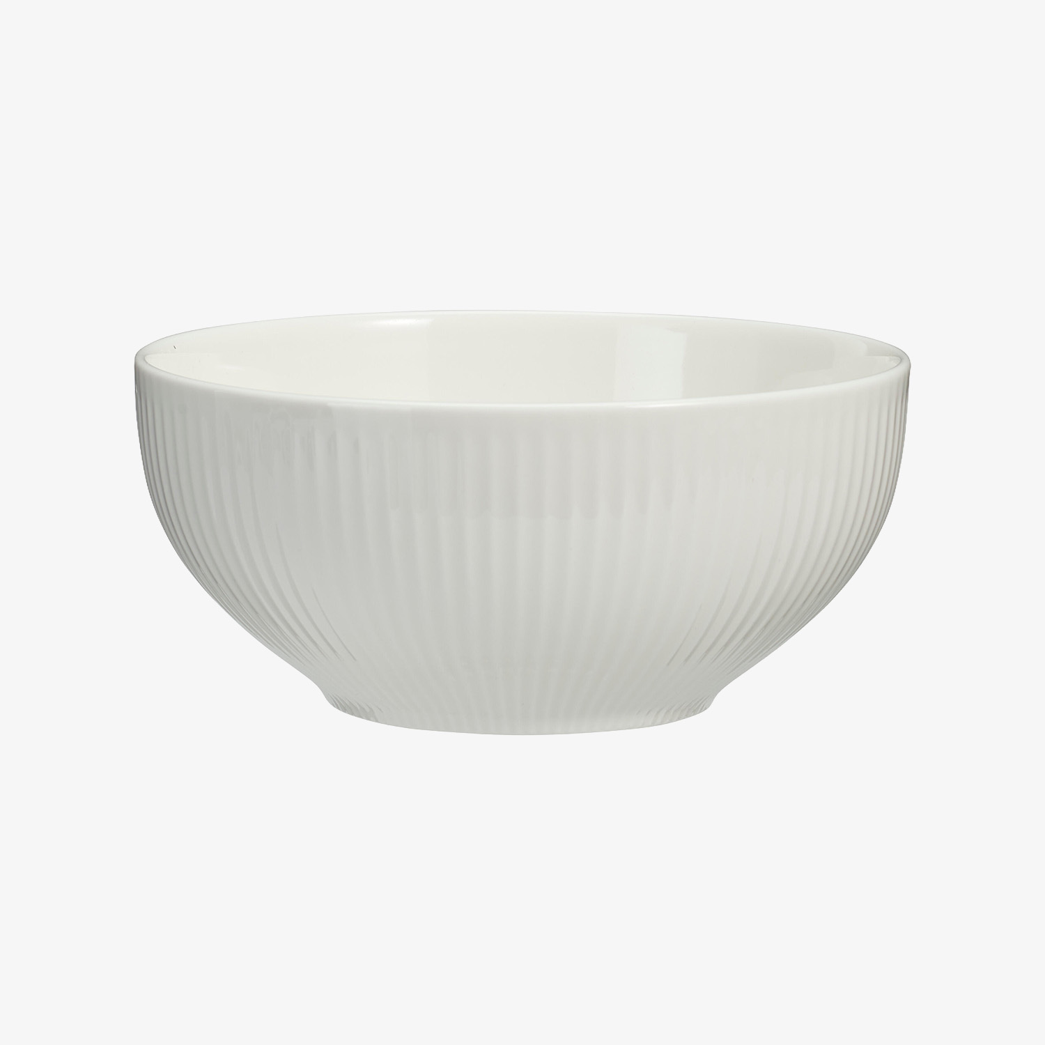 Cuenco de porcelana blanca Lara 15x7cm