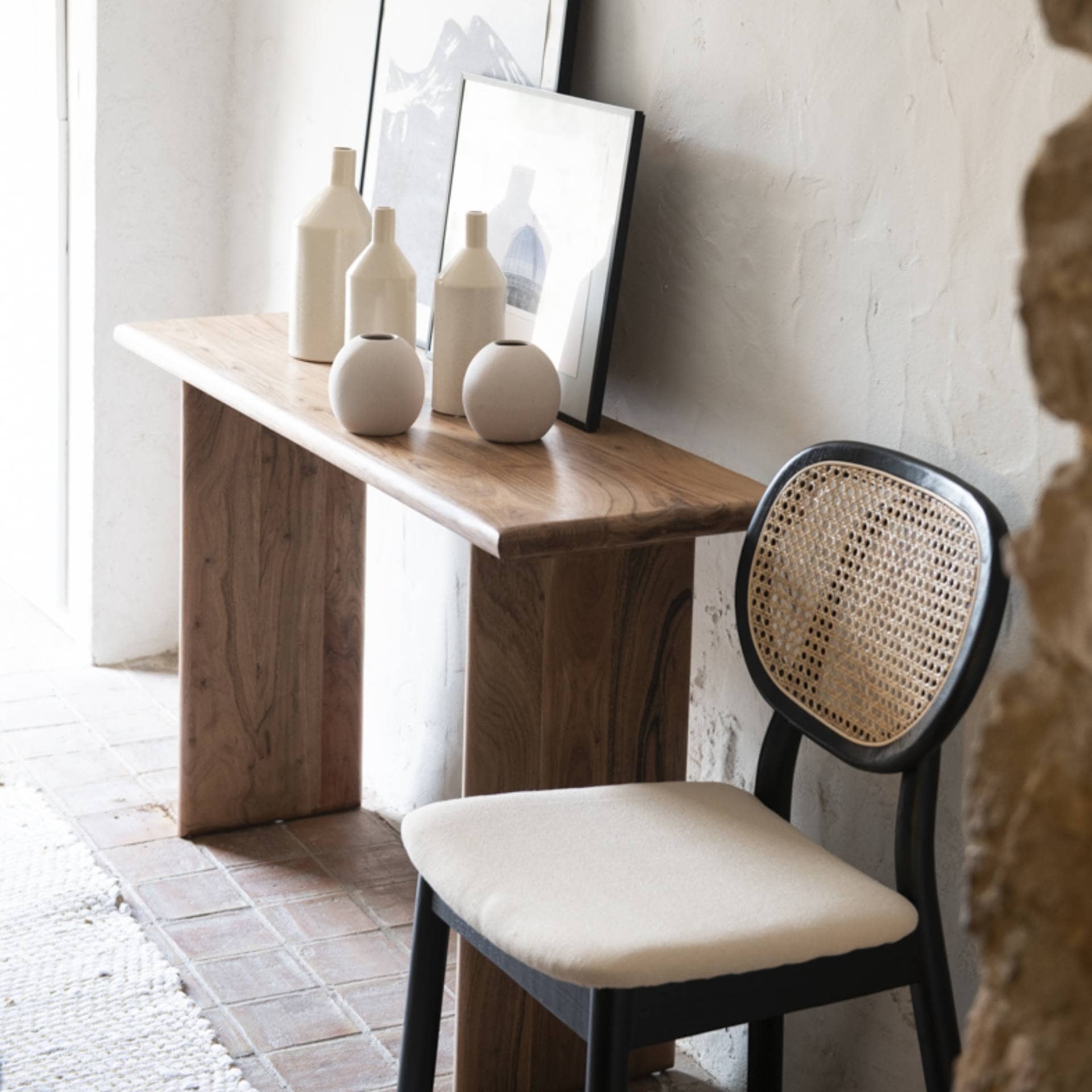 Consola acacia Riga 130x40x76cm Clau&Chloe