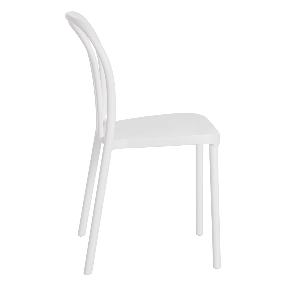Set de 4 sillas de comedor blanco Marin 43x53x85cm
