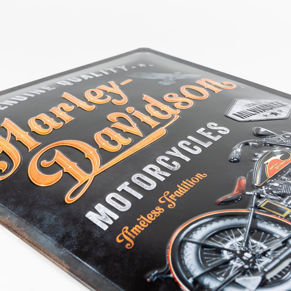 Placa de metal Harley-Davidson 30x40cm