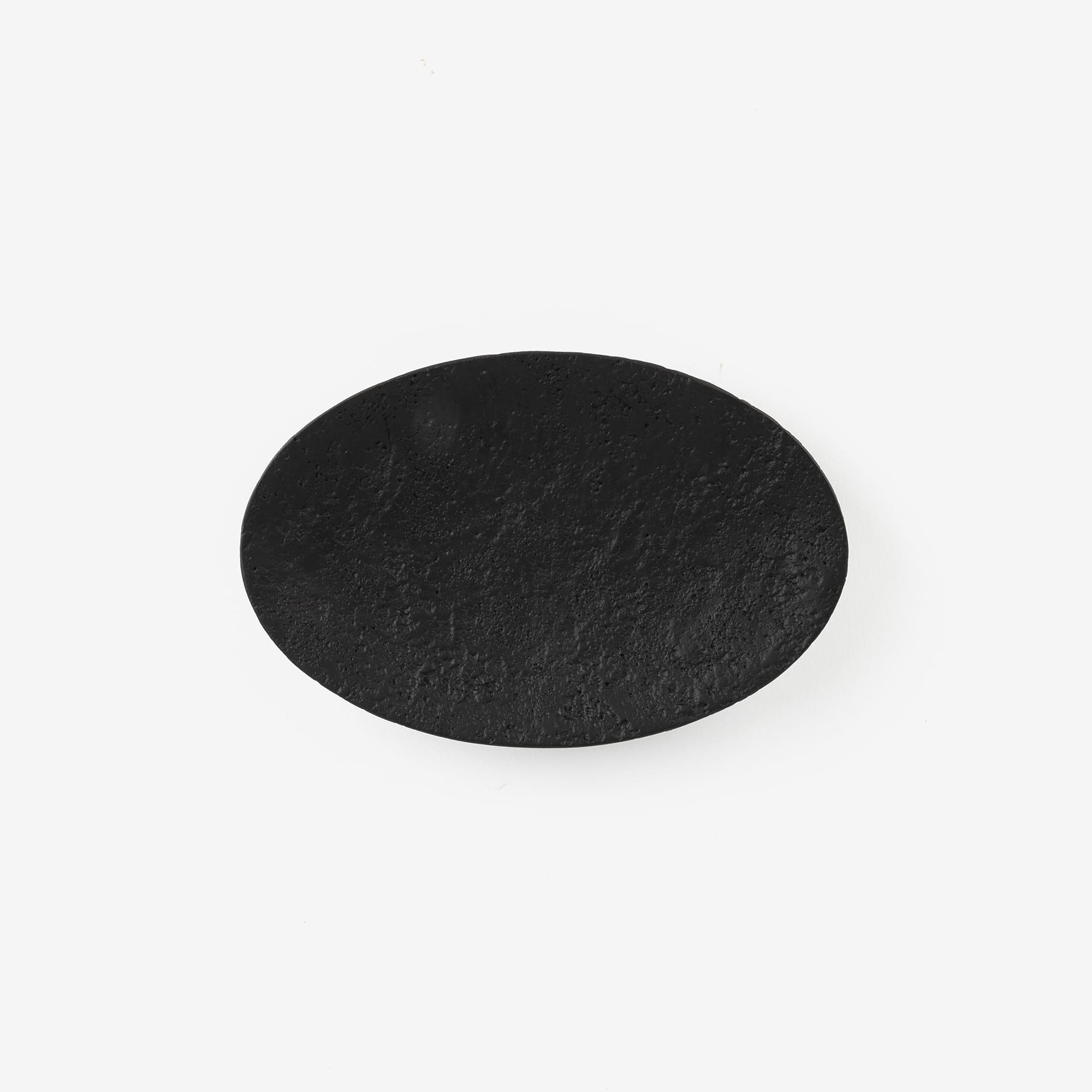 Jabonera de resina negro Fito 14x9cm