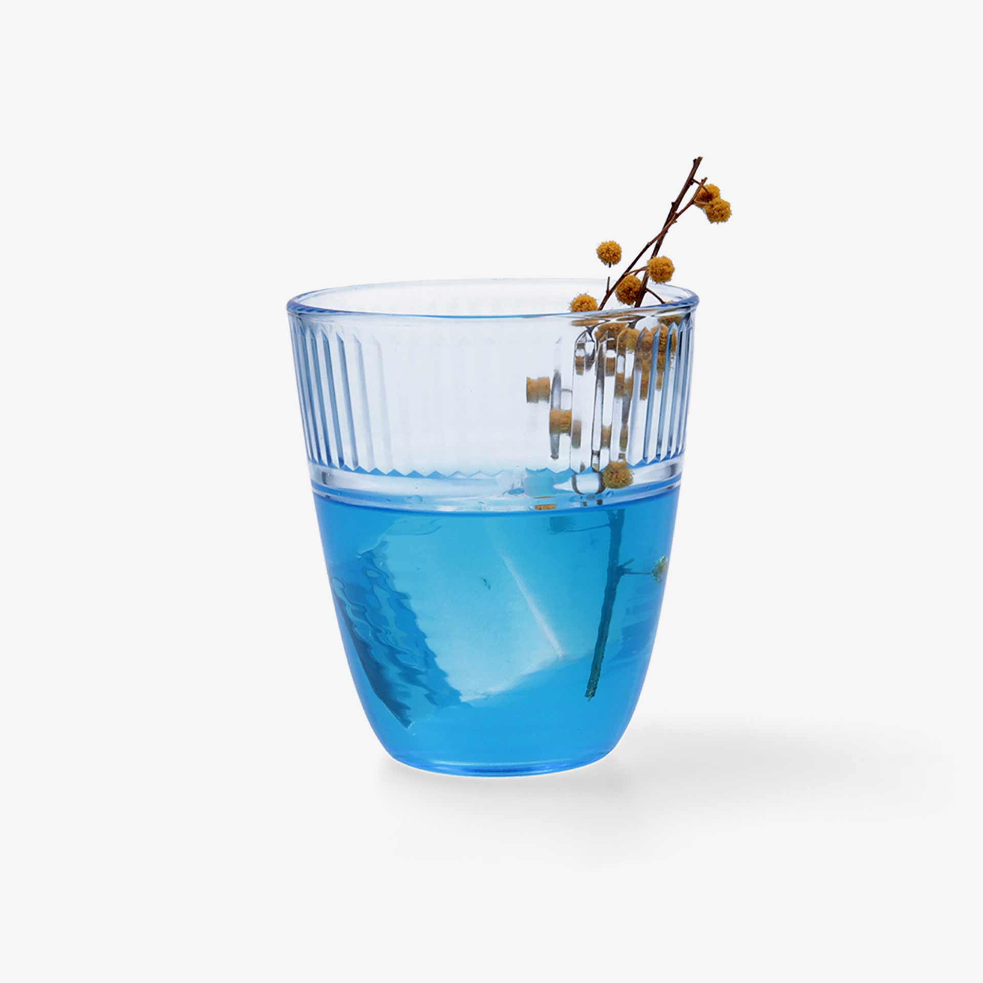 Vaso de vidrio azul Velor 31cl