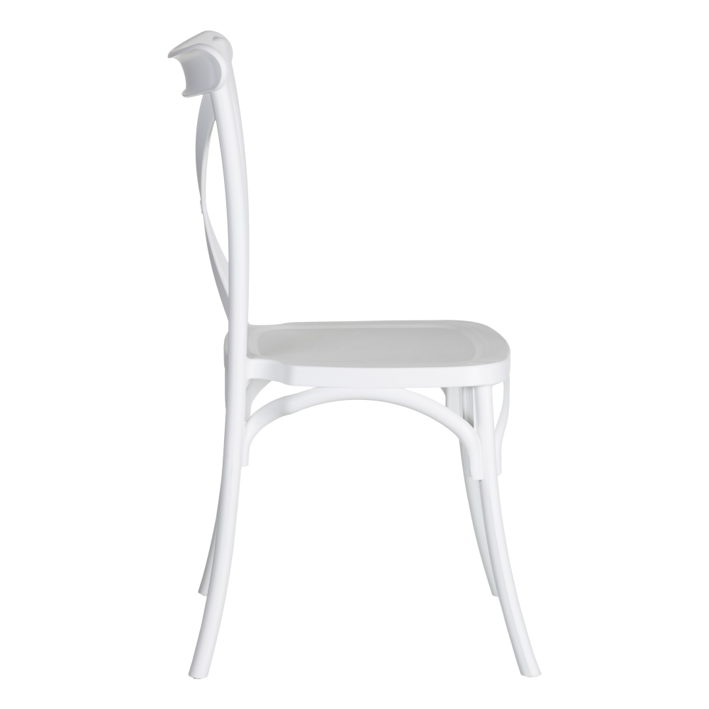 Set de 4 sillas de comedor blanco Cassie 48x43x91cm