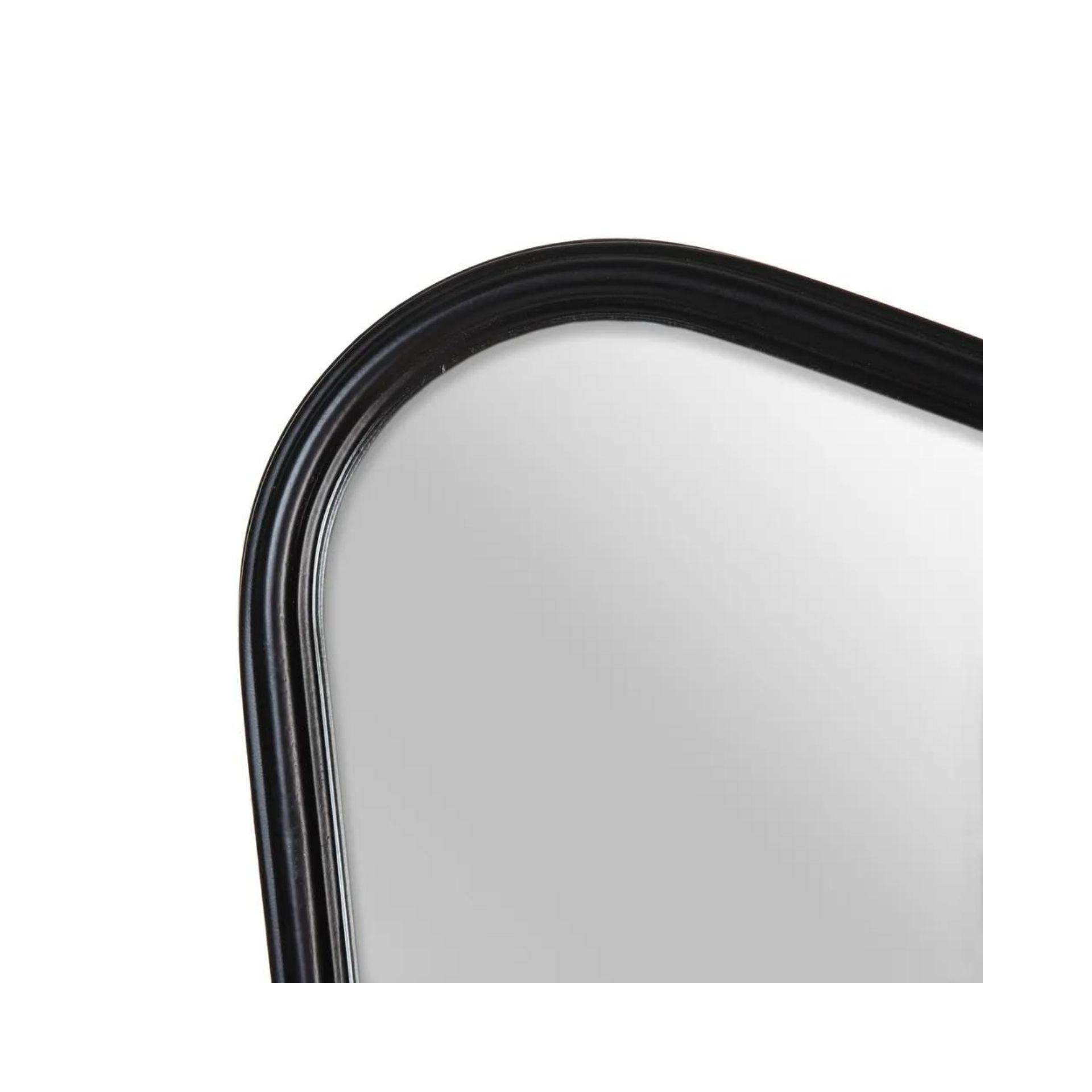 Espejo de pared mariposa de metal negro 77x2,50x98cm