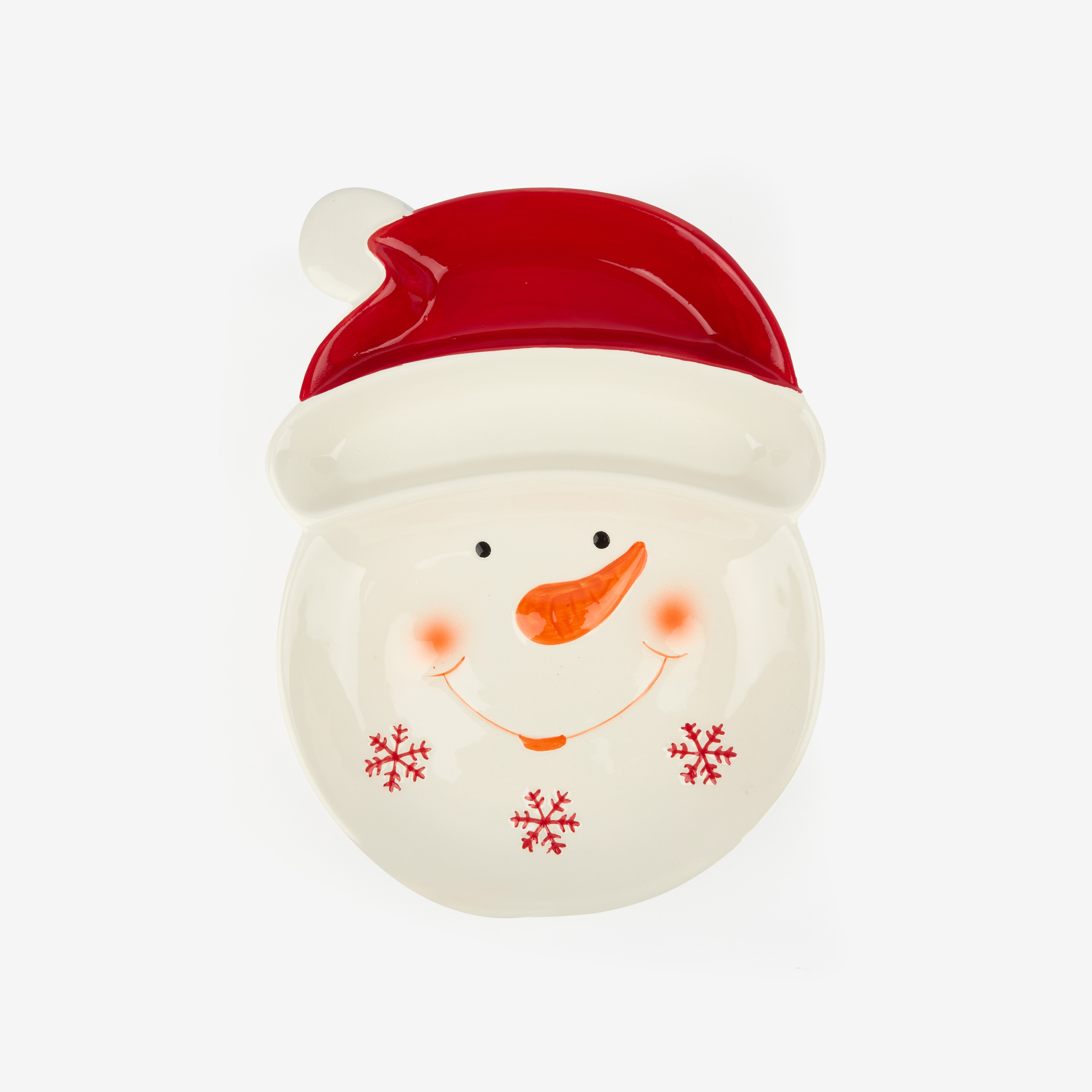 Plato de dolomita Snowman 30x23x3,5cm
