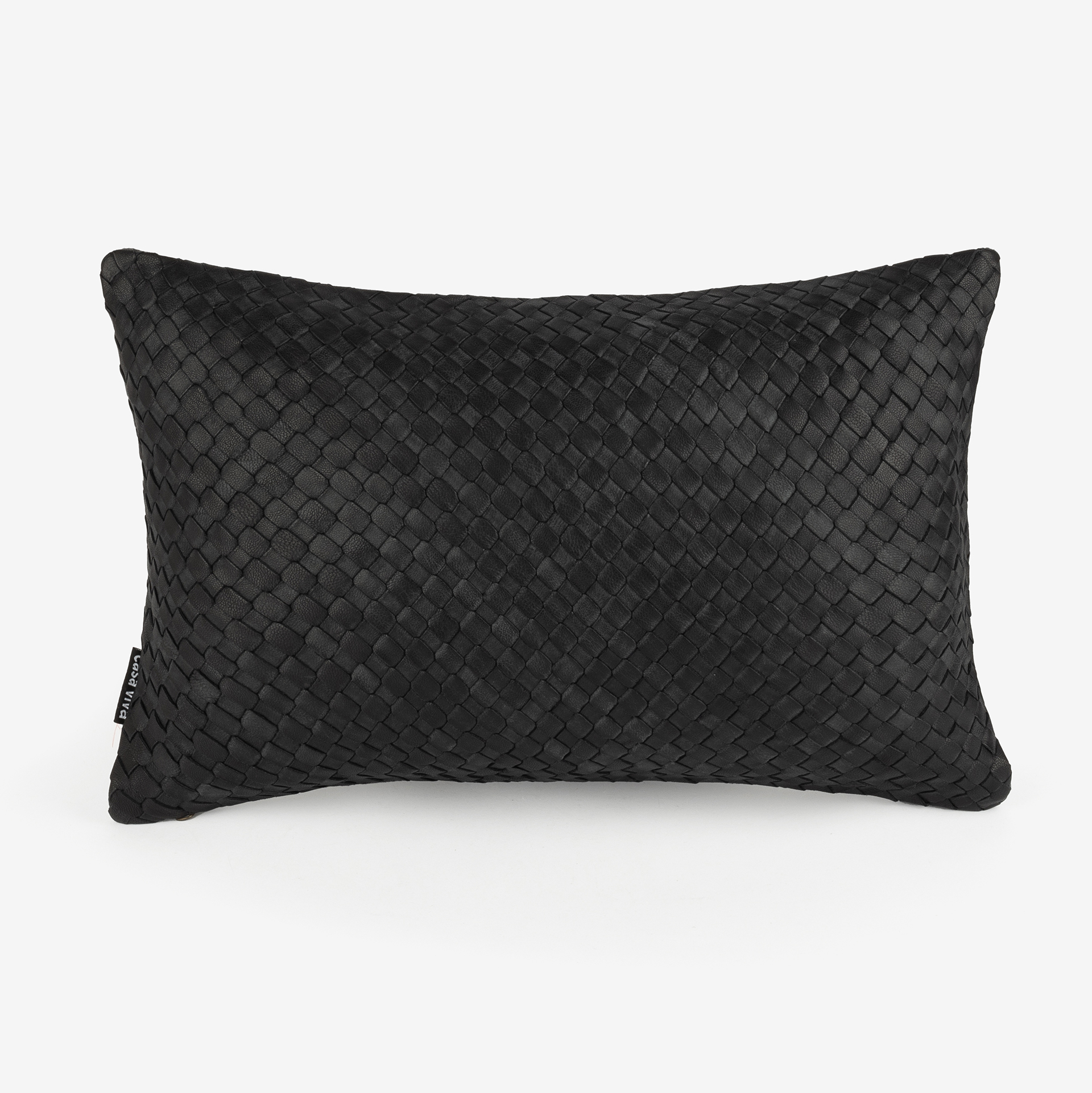 Funda de coj&iacute;n de piel velvet gris Nappa 30x45cm