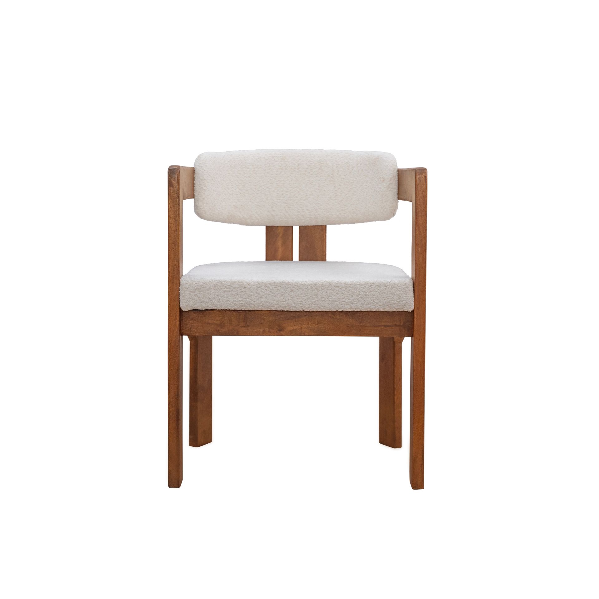 Silla de comedor de madera de mango Brislava 55x55x76cm Clau&Chloe