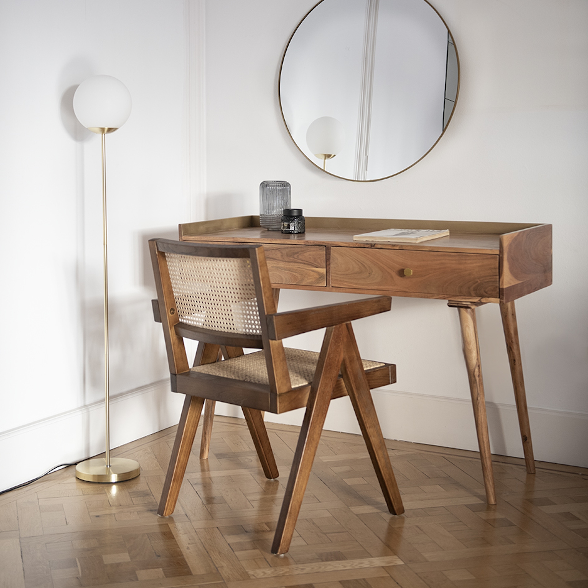 Silla de comedor de madera de olmo Cecilia 50x50x84cm Clau&Chloe