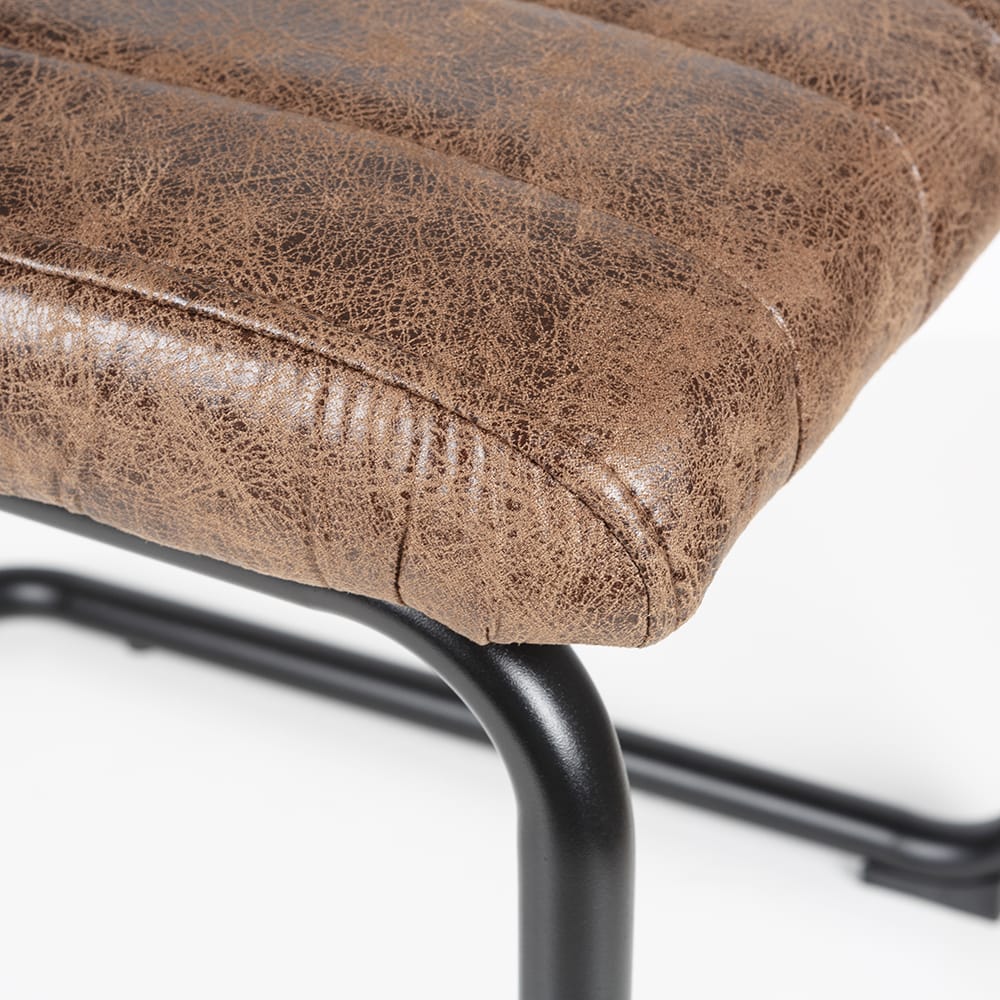 Silla de comedor marrón Natalia 46x59x86cm