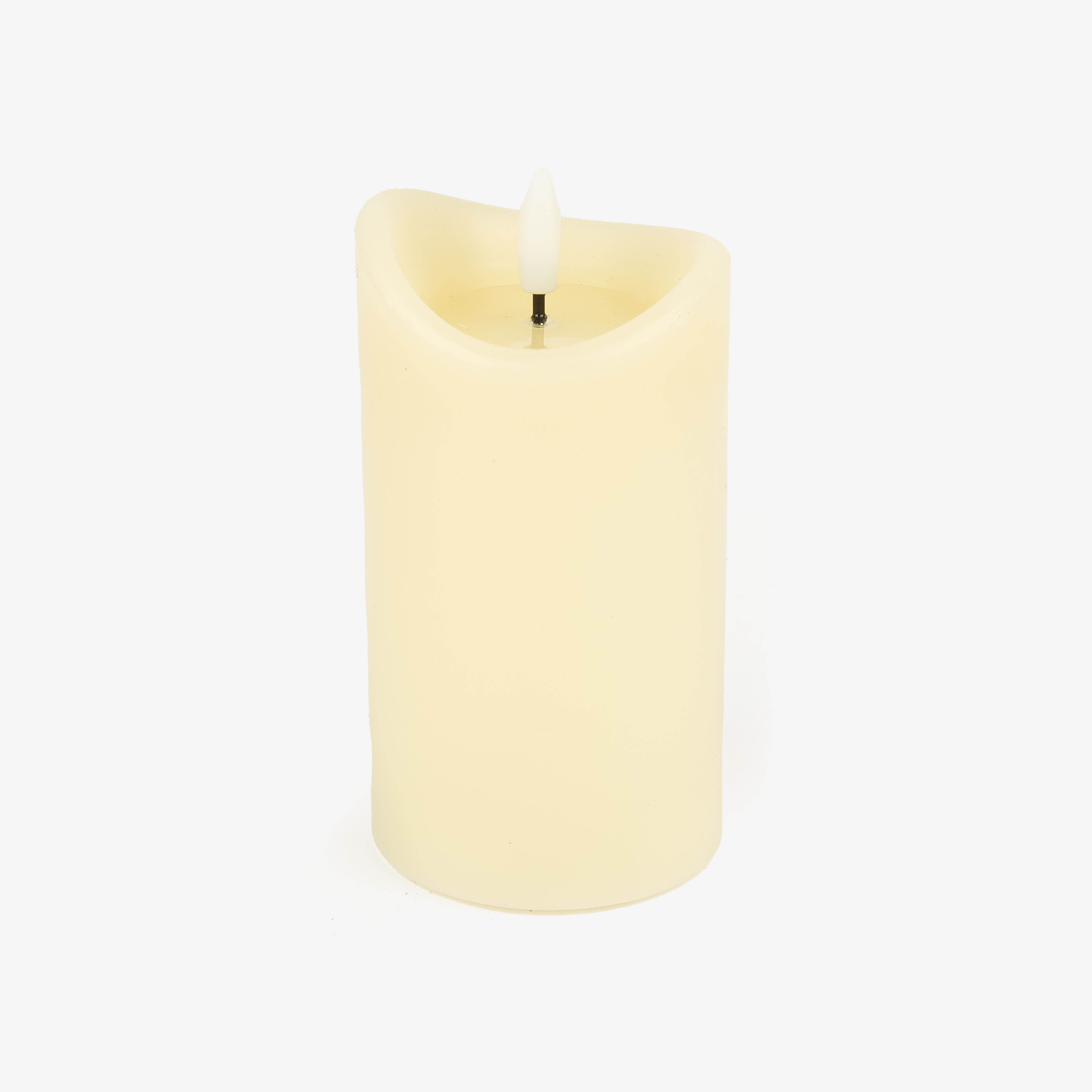 Vela decorativa LED beige &Oslash;7x13cm