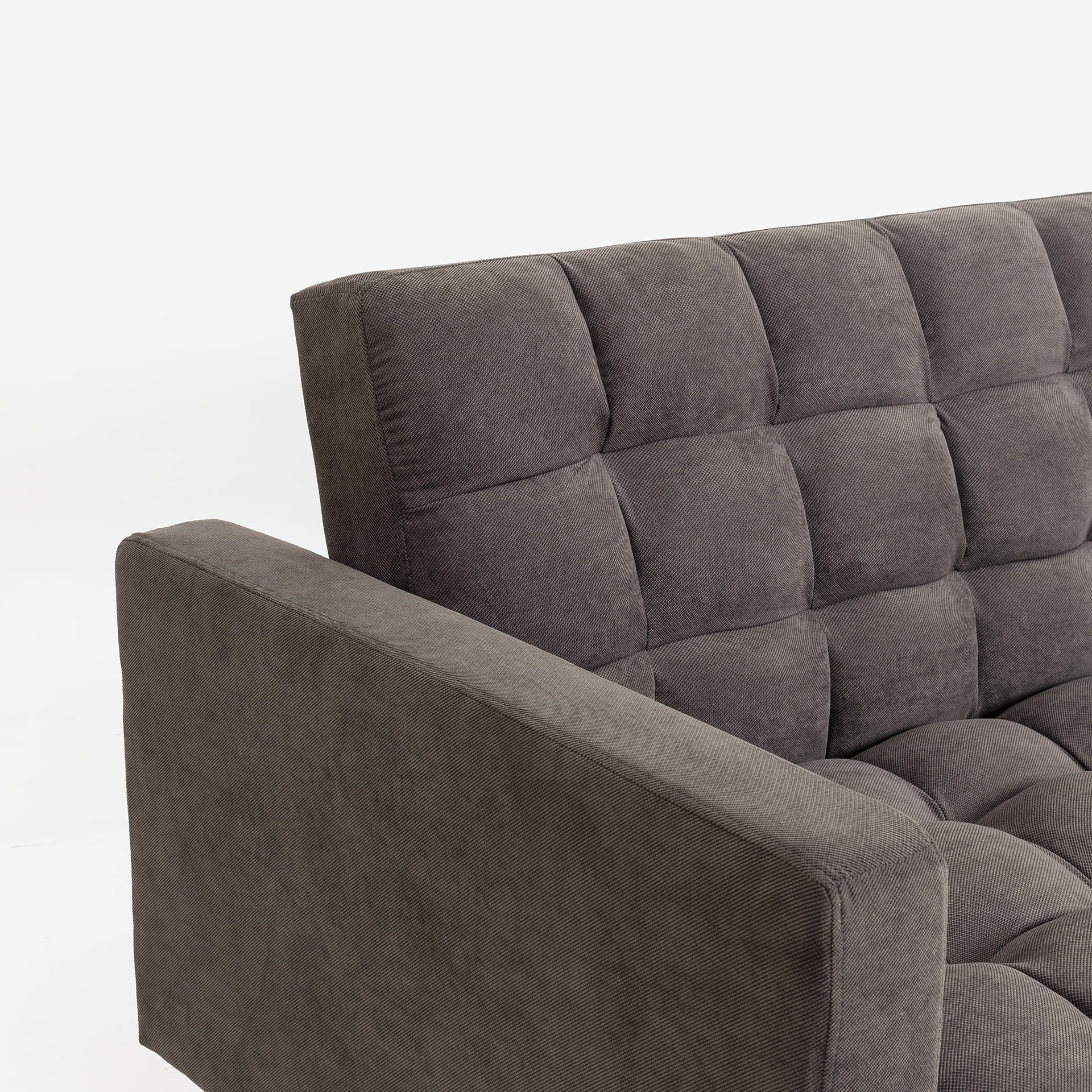 Sofá cama de 3 plazas gris Palermo 220x92x91cm