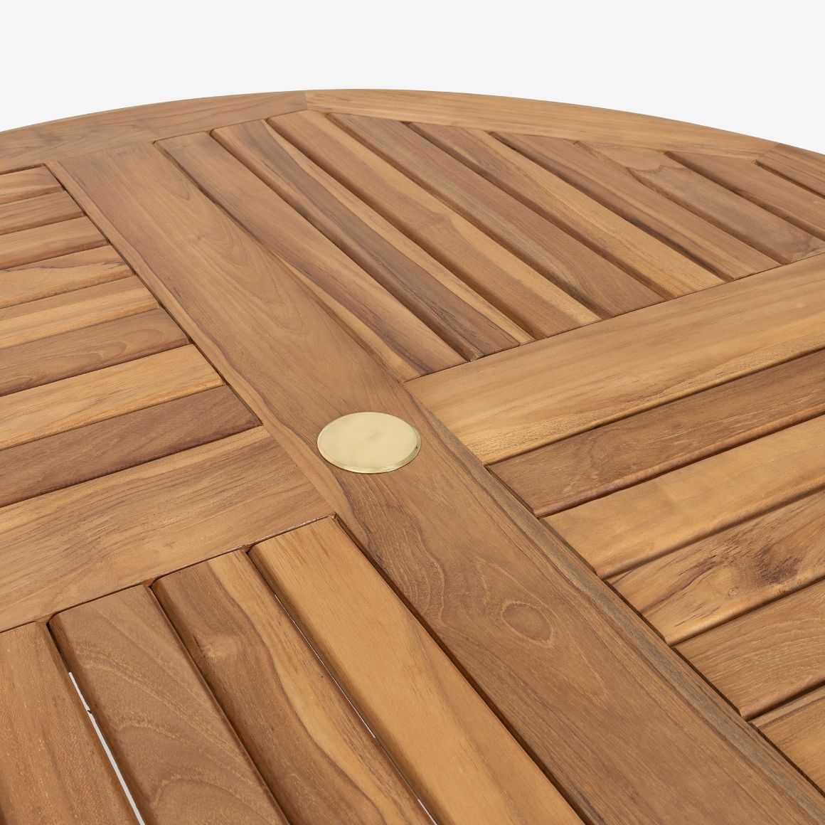 Mesa redonda de madera de teca &Oslash;110x75cm