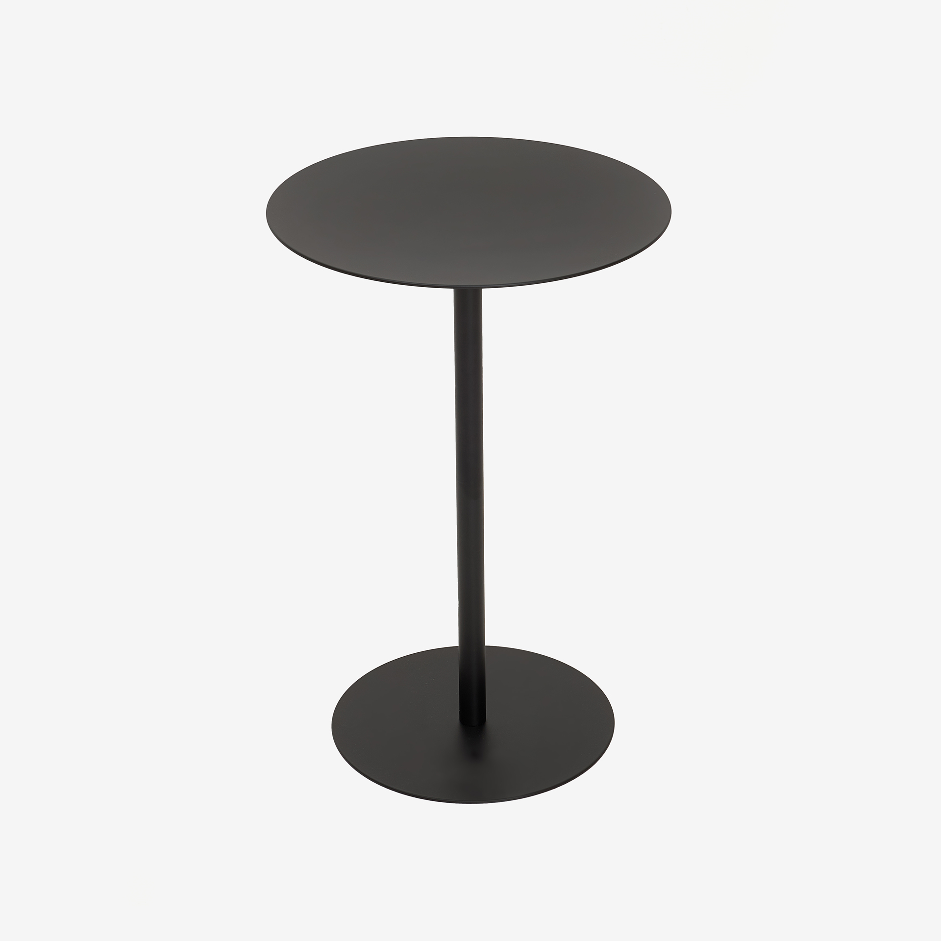 Mesa auxiliar de metal negra Malak &Oslash;35x53cm