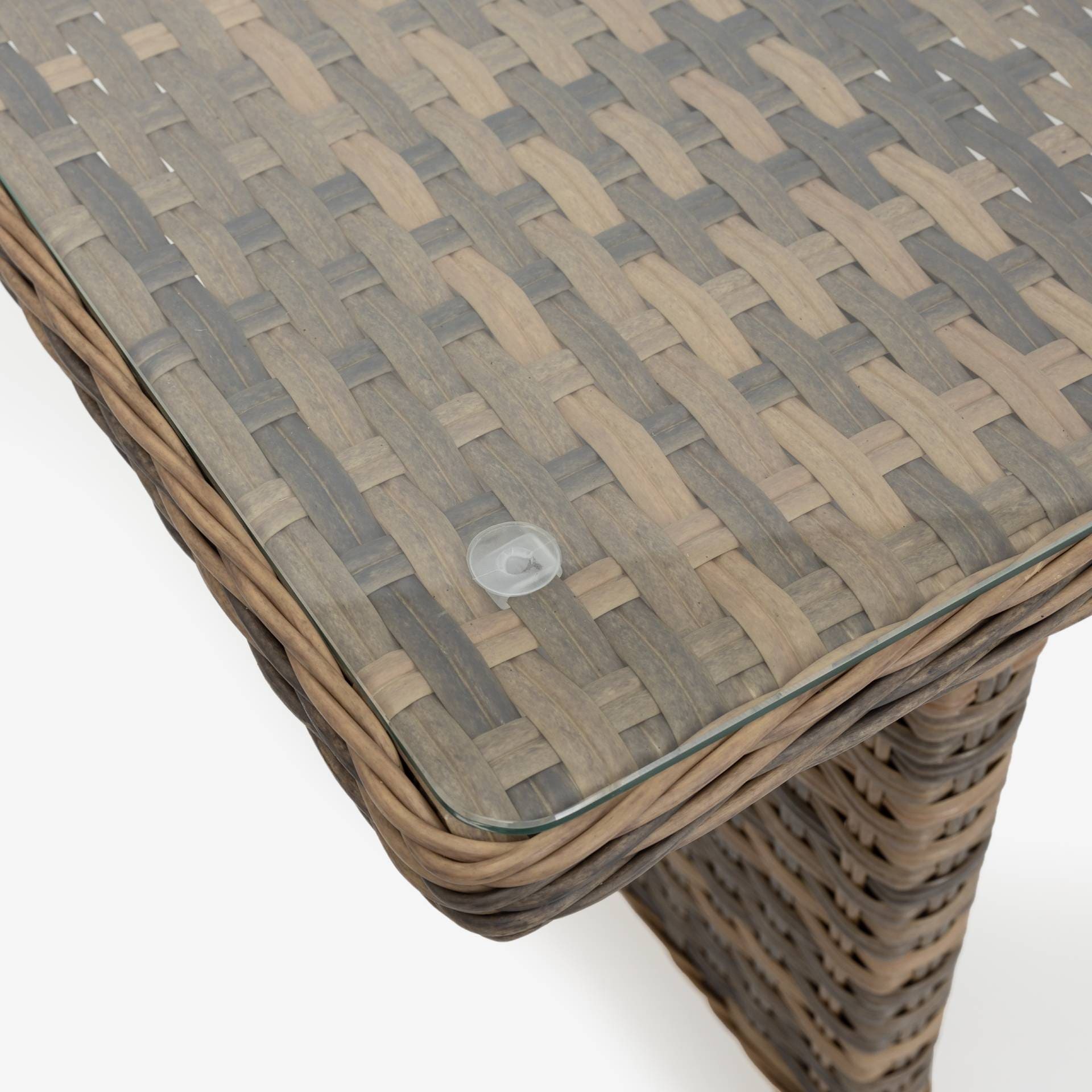 Set de jardín de 4 piezas de ratán sintético Lanai