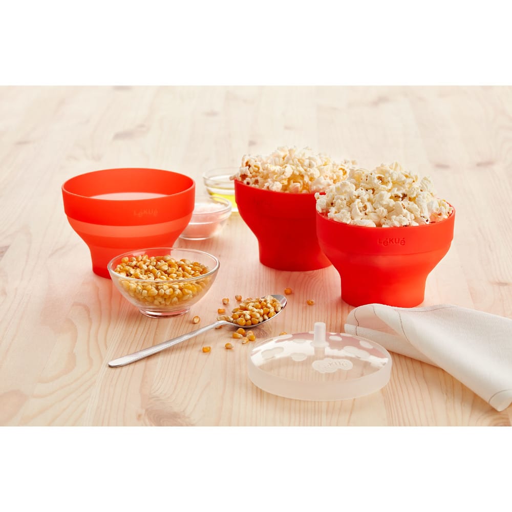 Set de 2 mini palomiteros para microondas Pop Corn - Lékué