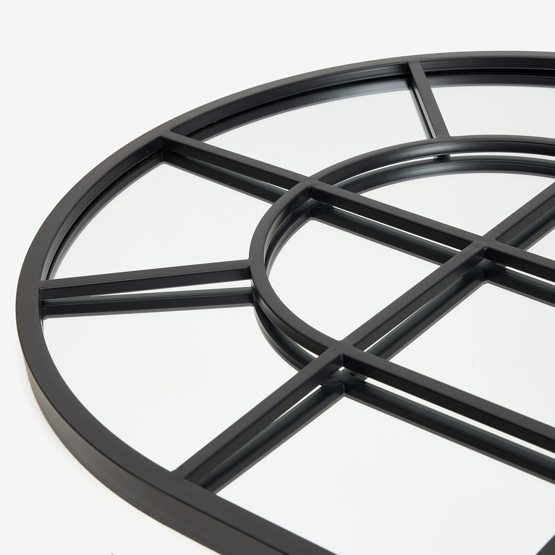 Espejo de pared cuadrado de metal estilo ventana 60x107cm