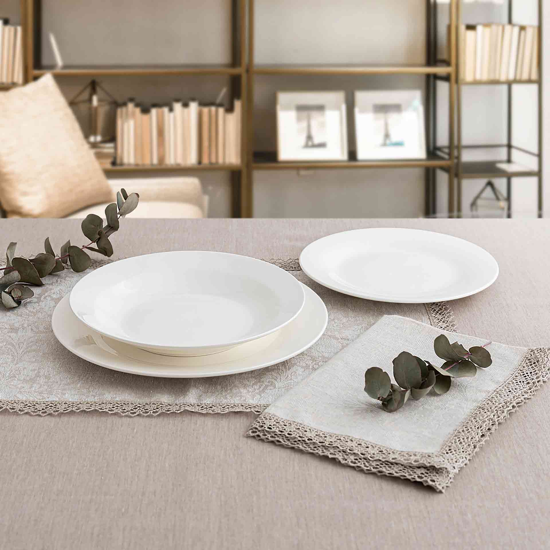 Plato llano porcelana blanca Vetra &Oslash;26cm 