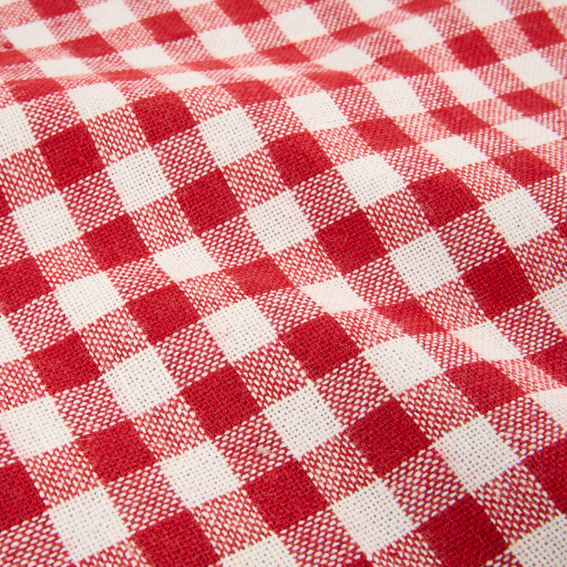 Mantel individual con volante rojo Vichy 32x45cm