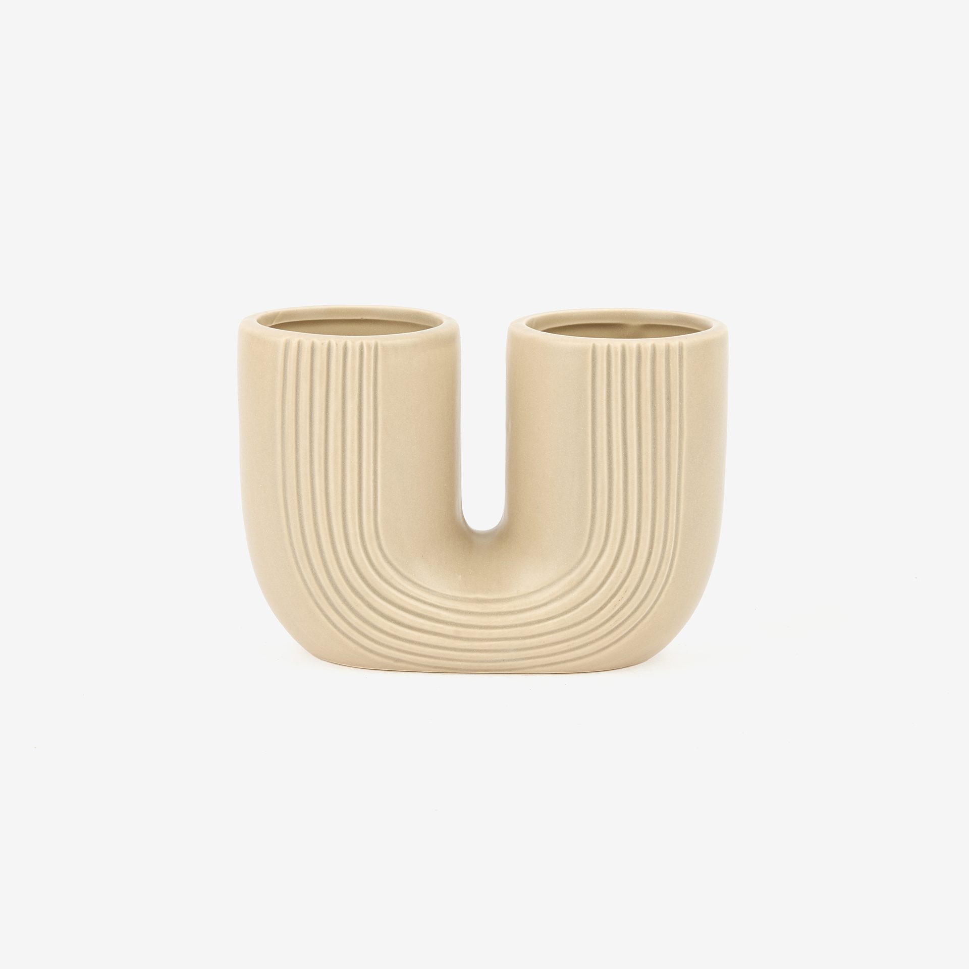 Jarrón cerámica blanca Daira 16cm