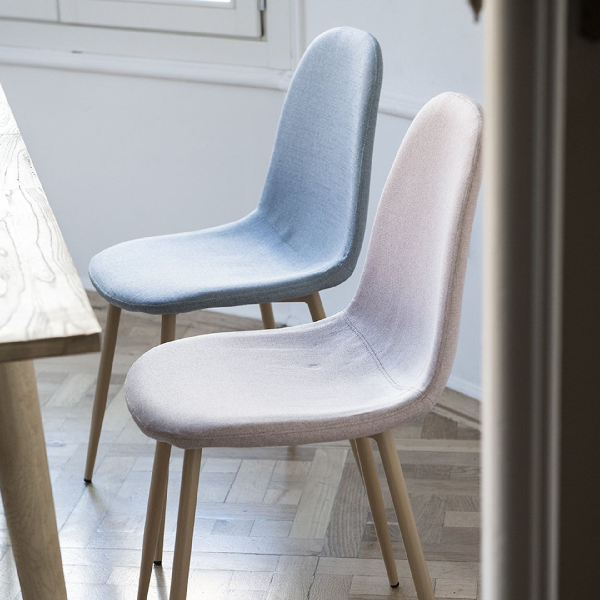 Silla de comedor azul cielo Concept 45x55cm