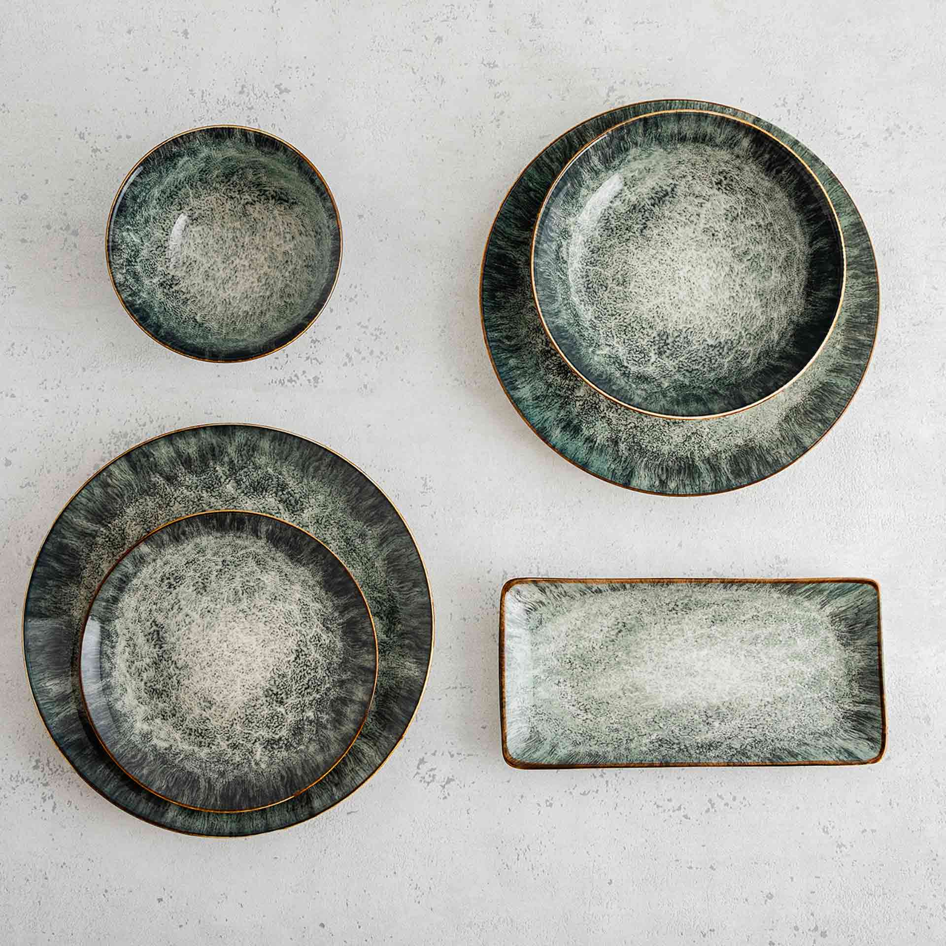 Plato llano de porcelana Moon 27cm