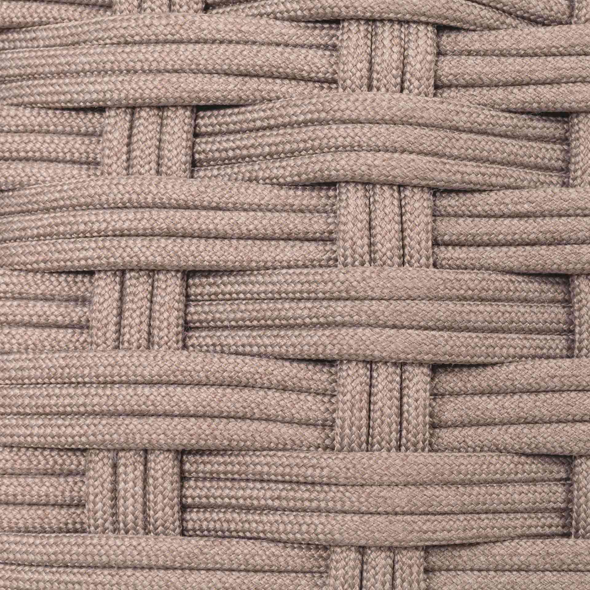 Puff de jard&iacute;n de aluminio caoba Obira &Oslash;49x38cm