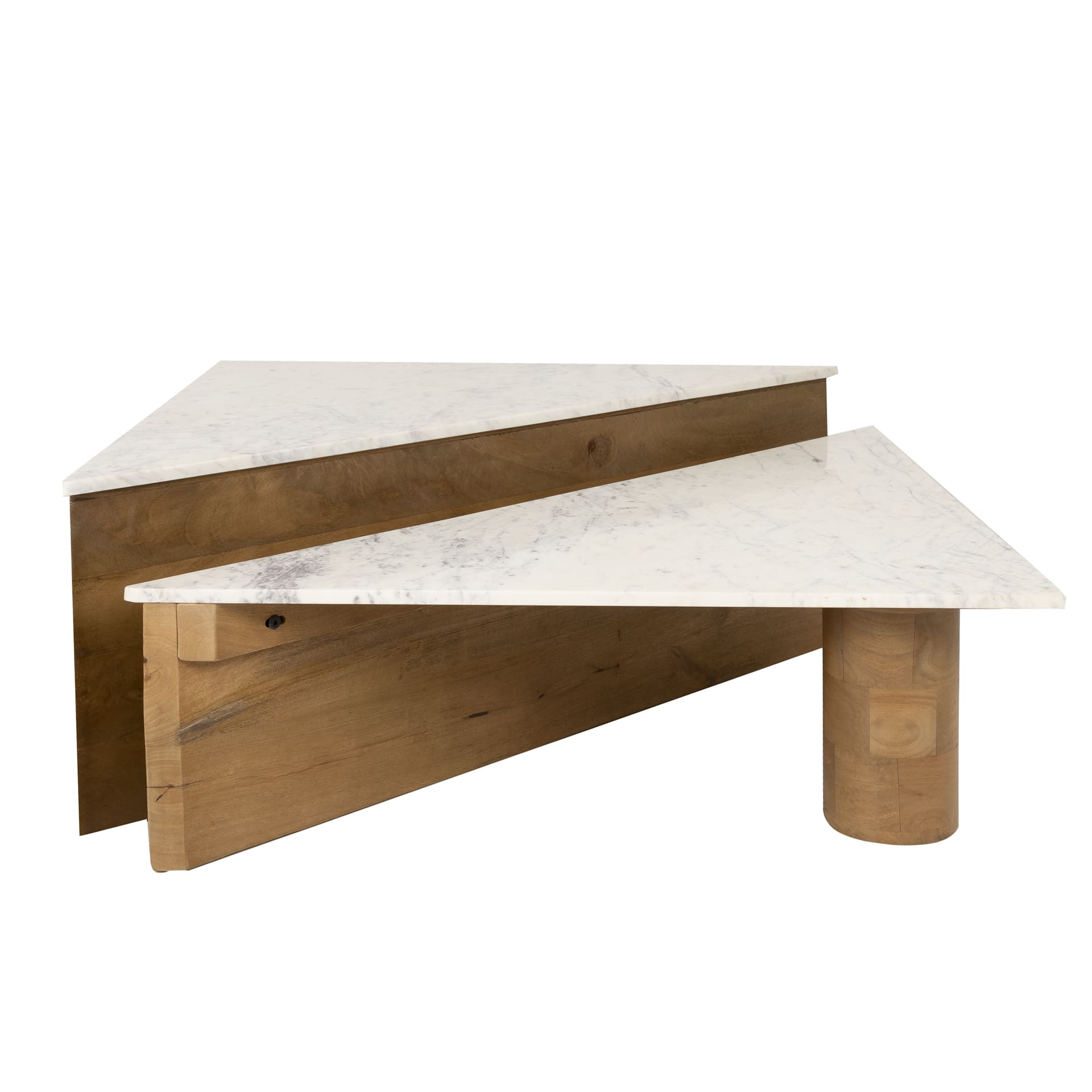 Conjunto de 2 mesas de centro mármol Mica Clau&Chloe