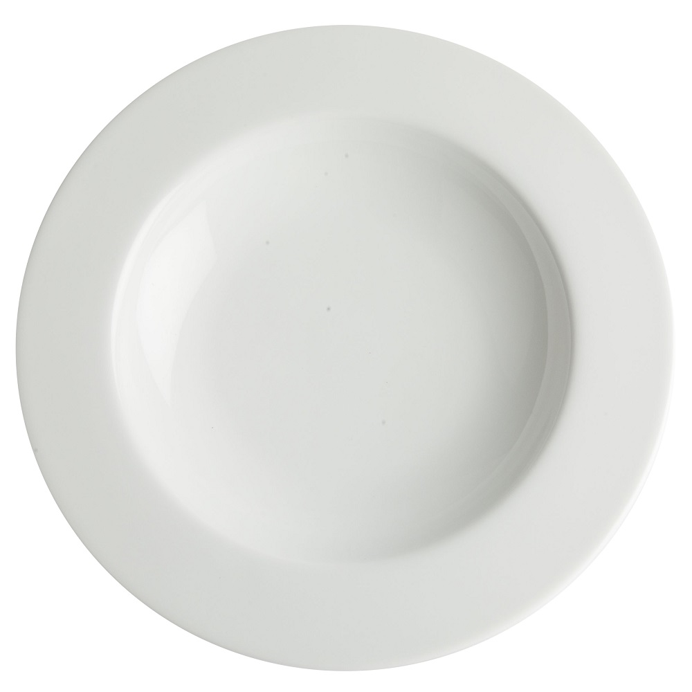 Plato hondo de porcelana White Carol 23cm