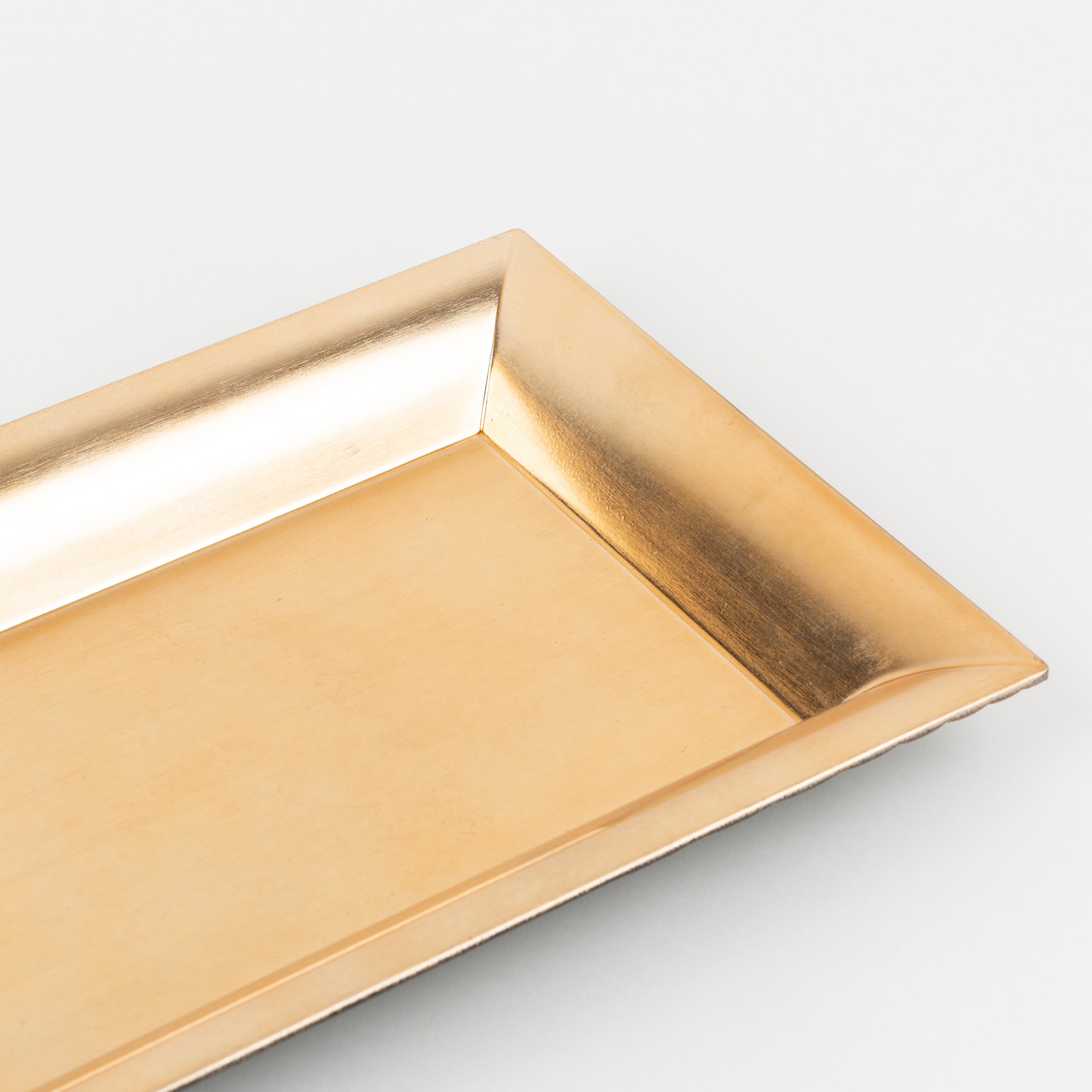 Bandeja rectangular dorada 36cm