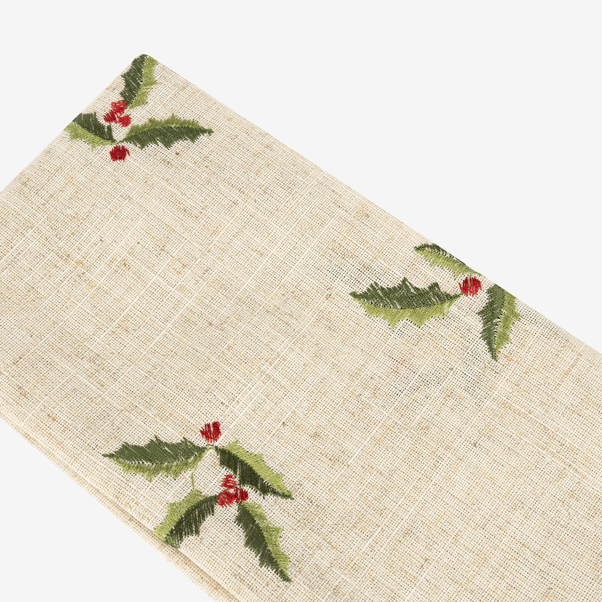 Servilleta de lino beige Acebo 45x45