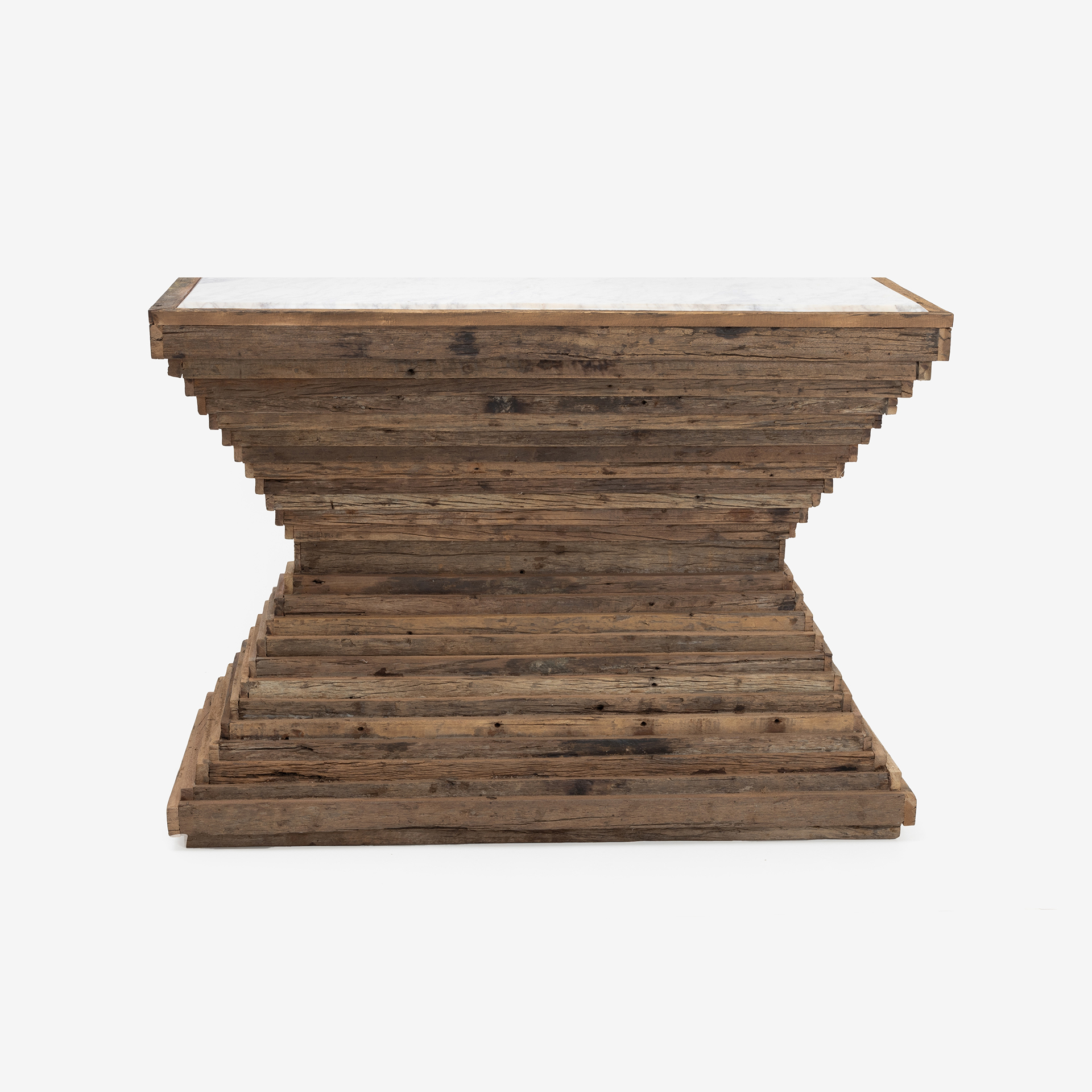 Consola de madera de olmo reciclada Pisco 120x45x87cm