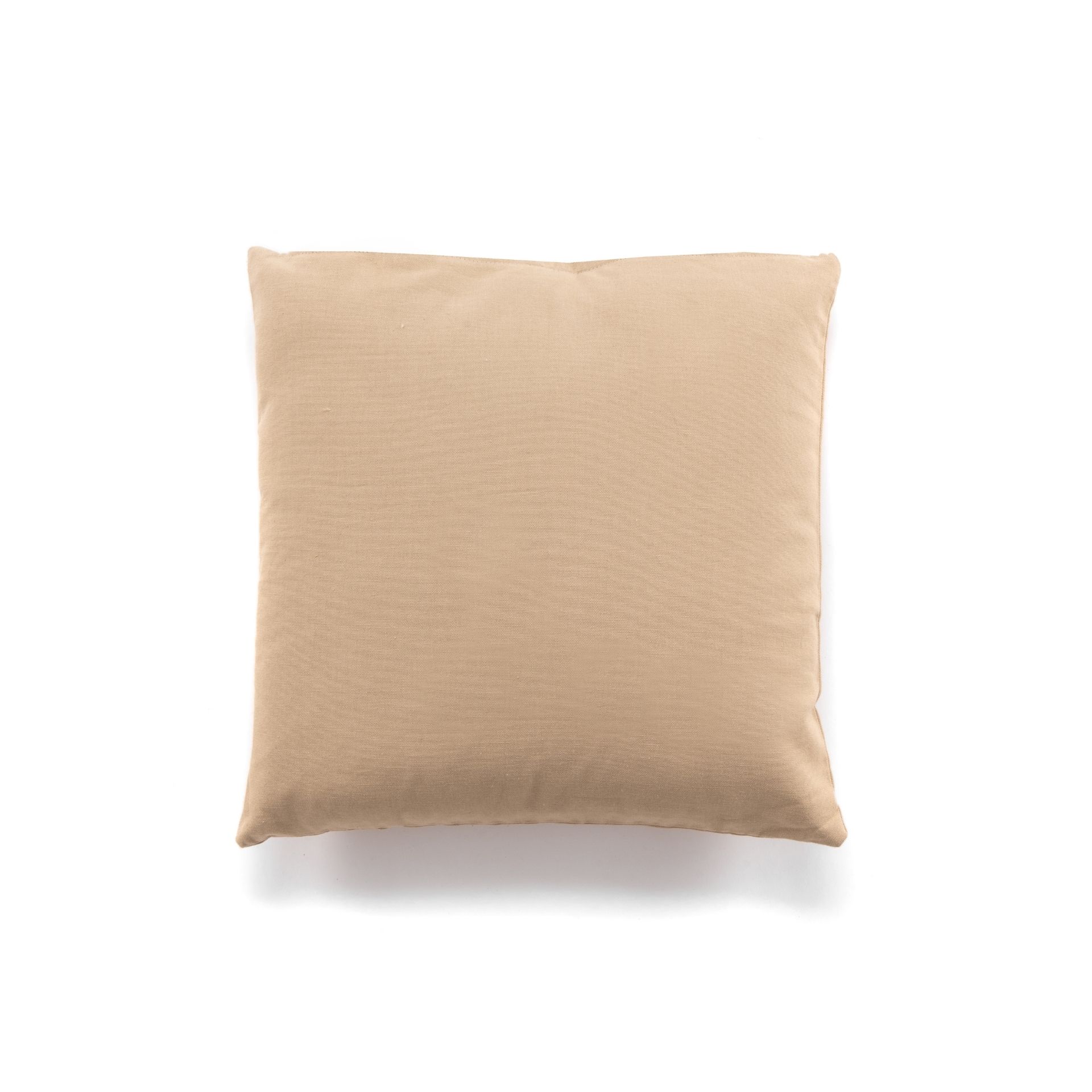 Cojín de algodón arena Forel 45x45cm