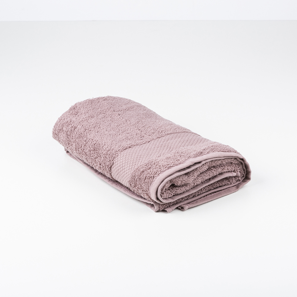 Toalla de lavabo de algodón berenjena Vic 50x100cm - 500 gr/m²
