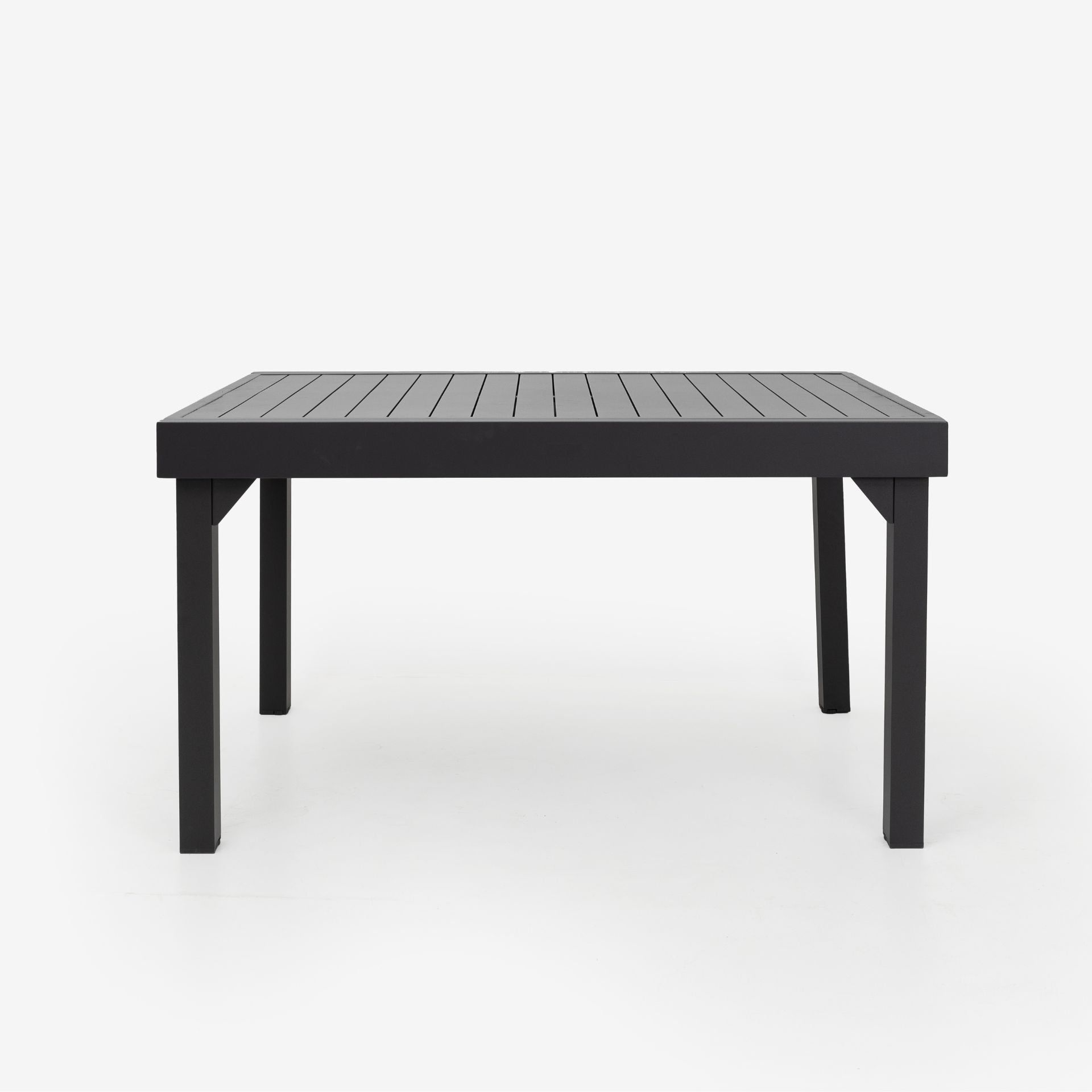 Mesa de jardín extensible de aluminio gris oscuro Paros 135/270x90x75cm