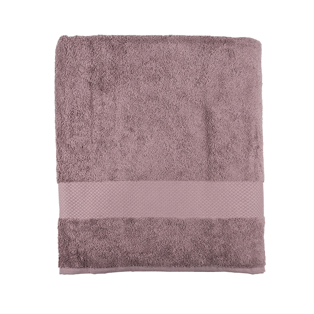 Toalla de ducha XL de algodón berenjena Vic 100x150cm - 500 gr/m²